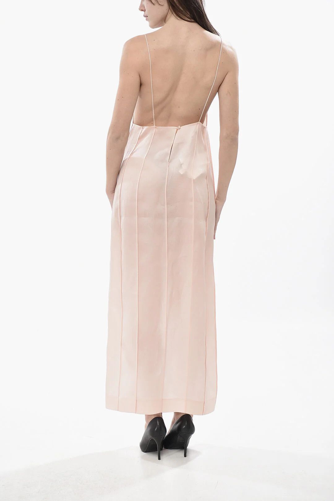 KHAITE og1mm0426 Silk Organza Slip Dress in Pink Size S / US 4 / IT 40 - 2 Thumbnail