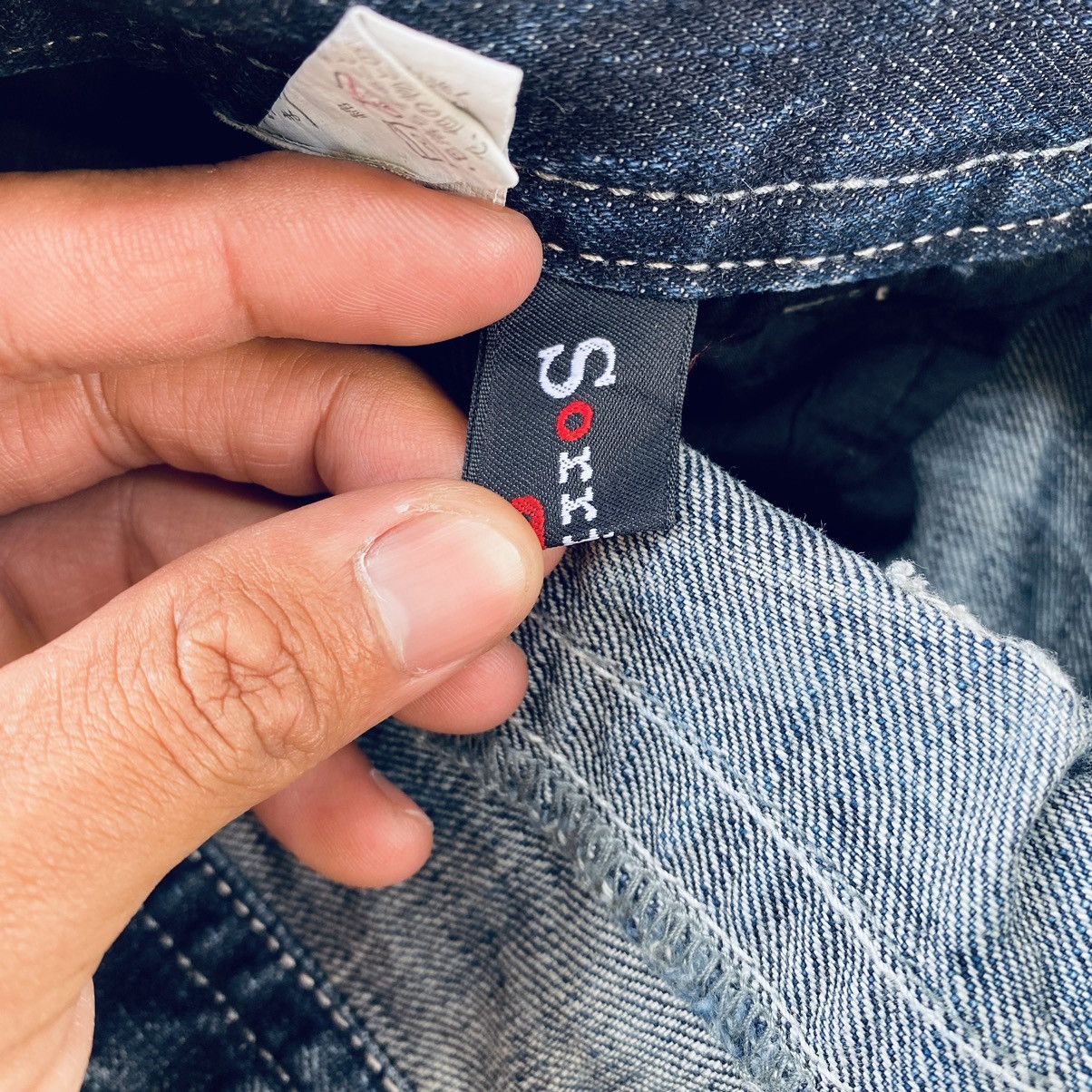 Japanese Brand Vintage Sorridere Flared Distressed Denim Pants Size US 34 / EU 50 - 15 Thumbnail