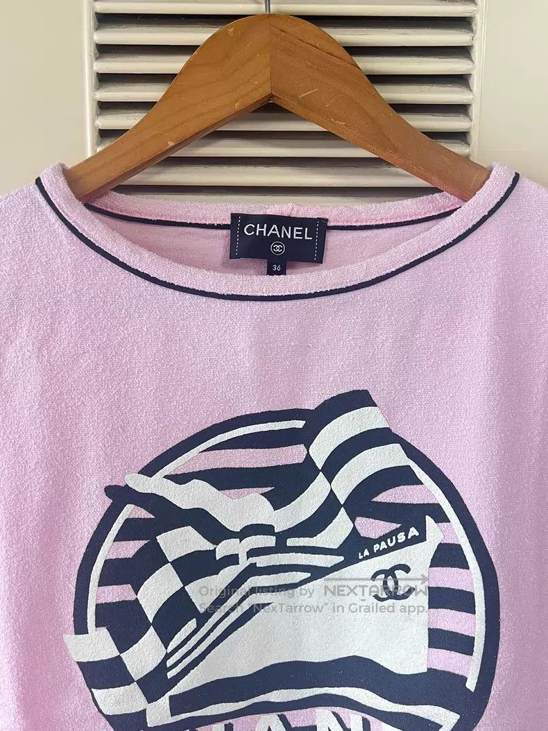 Chanel Chanel Pink short-sleeved T-shirt Size XS / US 0-2 / IT 36-38 - 3 Thumbnail