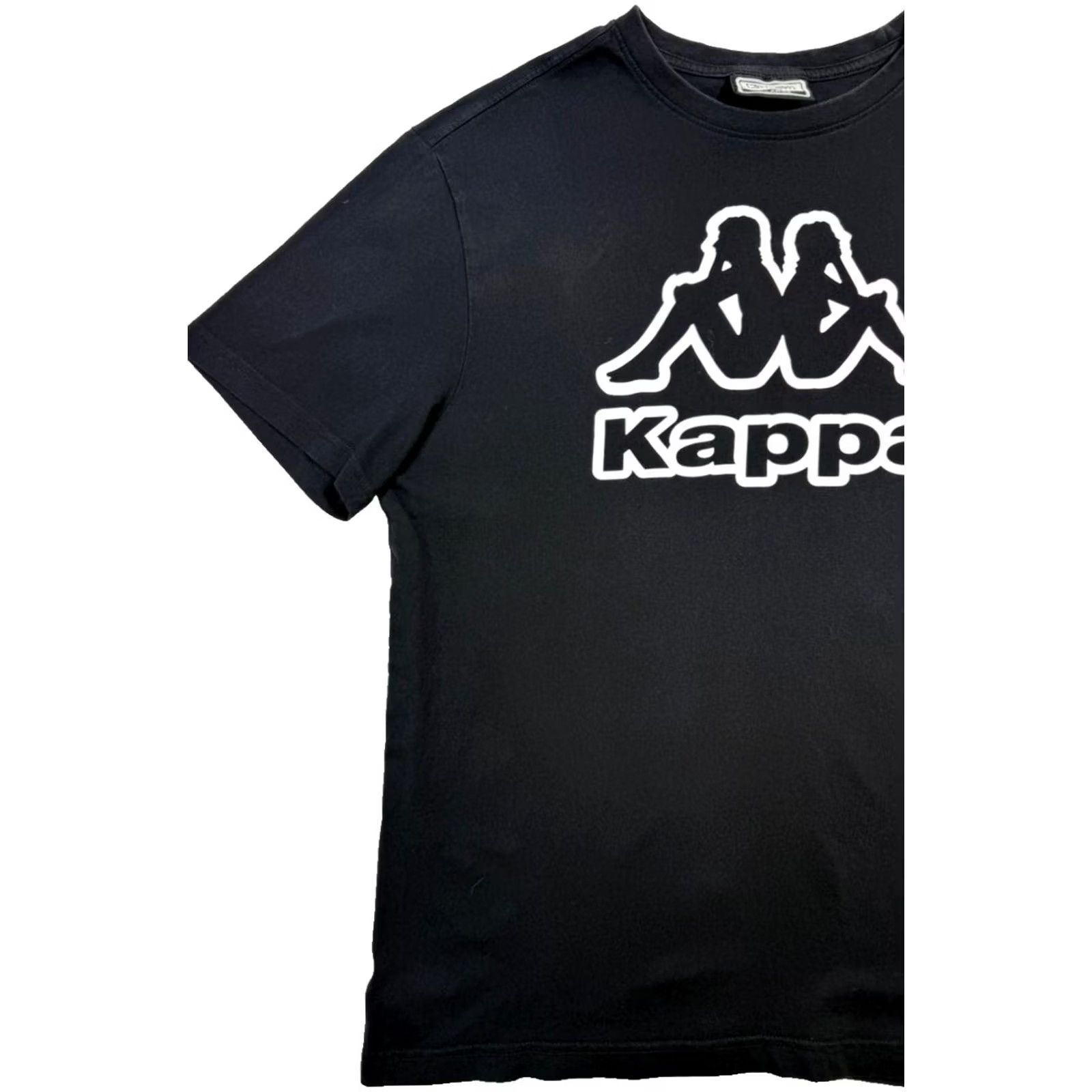 Kappa Kappa Black Logo T-Shirt Men XL Crewneck Short Sleeve Size US XL / EU 56 / 4 - 4 Thumbnail