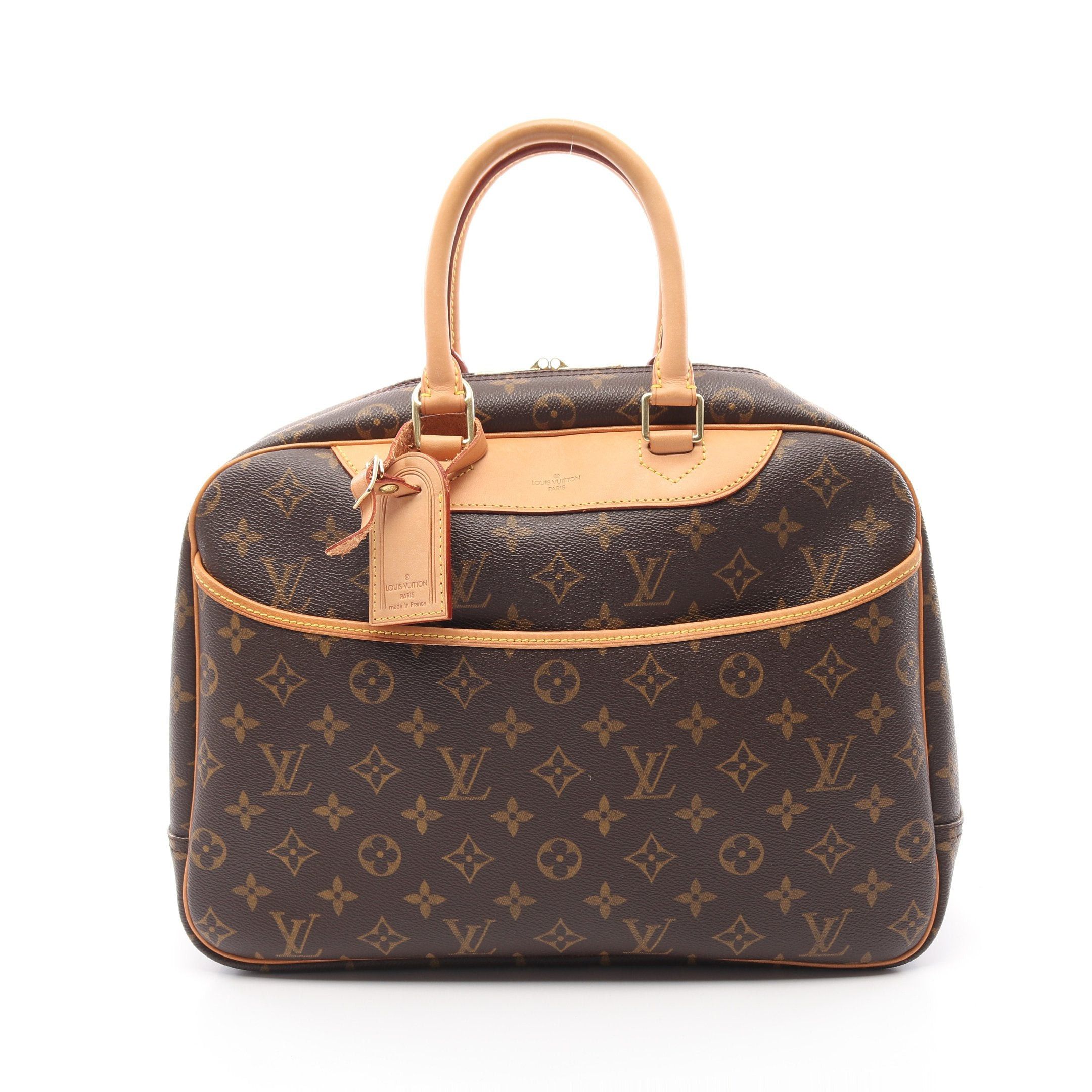 Louis Vuitton Louis Vuitton Deauville Bowling Vanity Monogram Handbag Leather Brown Size ONE SIZE - 1 Thumbnail