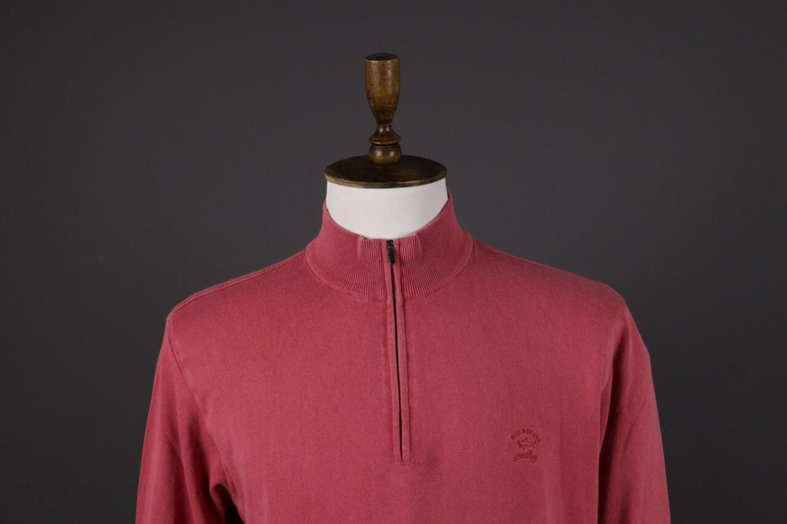 Paul & Shark Paul & Shark Yachting Pink 1/4 Zip Knit Sweater Size L Size US L / EU 52-54 / 3 - 2 Thumbnail