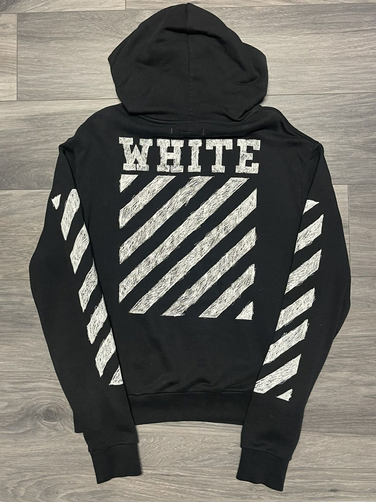 Off-White Off White Pencil Sketch Hoodie | RARE | Size M Size US M / EU 48-50 / 2 - 2 Thumbnail