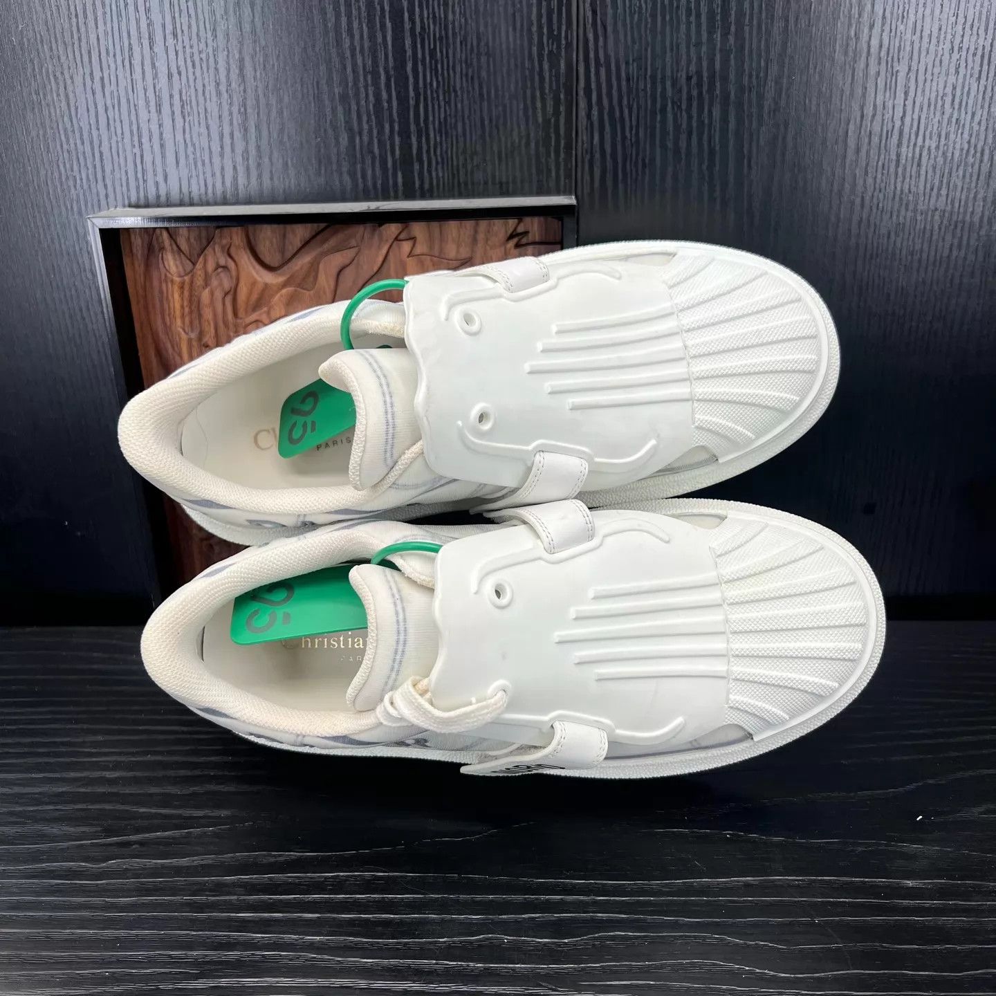 Dior Dior B23 Sneakers White Blue 38 Size US 7.5 / IT 37.5 - 8 Thumbnail