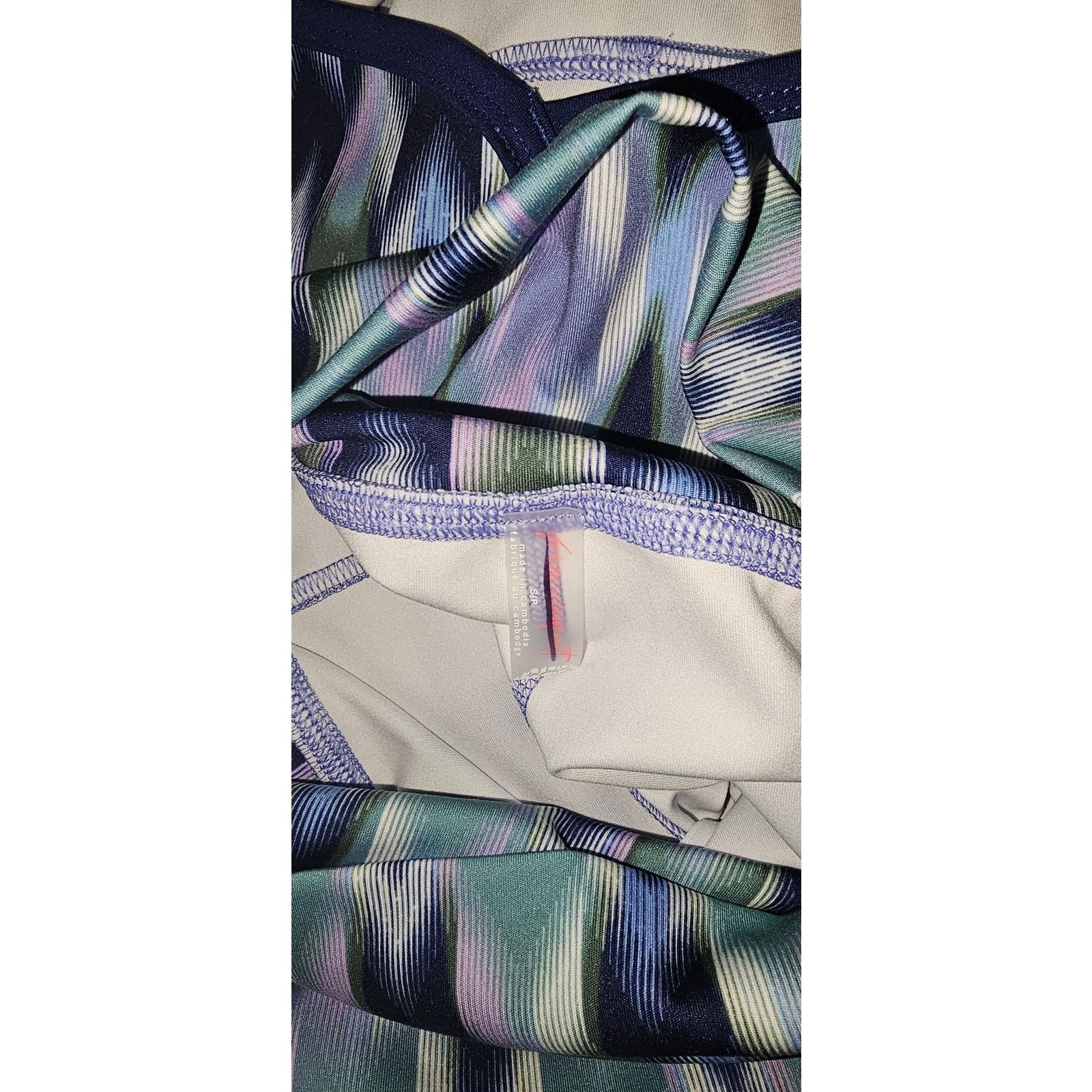 Free People New FP MOVEMENT Island Time Shorts $58 Amethyst Chevron Size 28" / US 6 / IT 42 - 5 Thumbnail
