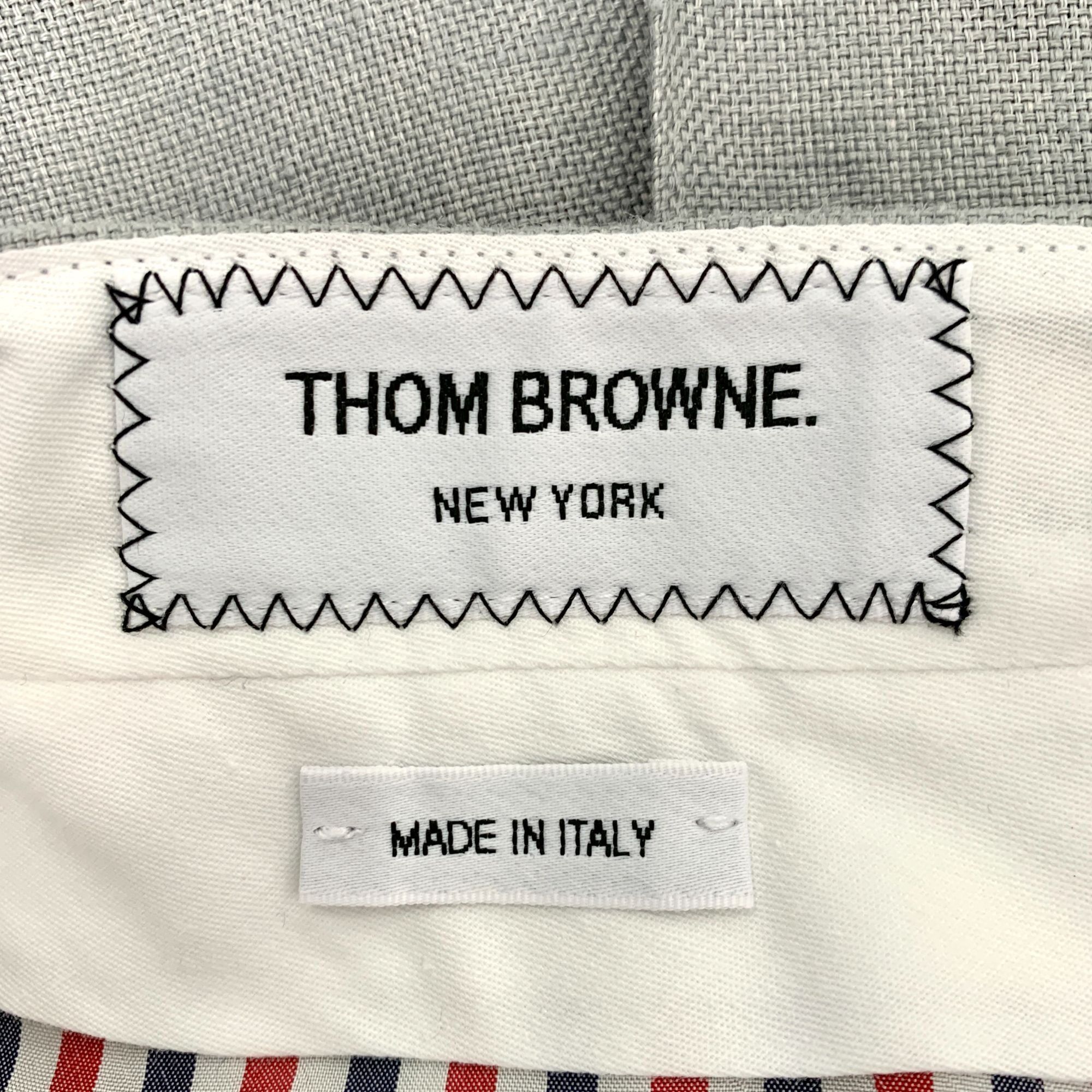 Thom Browne Thom Browne Grey Classic Four-Stripes Wool Pleated Skirt (Si Size 38" / US 16 / IT 52 - 2 Thumbnail