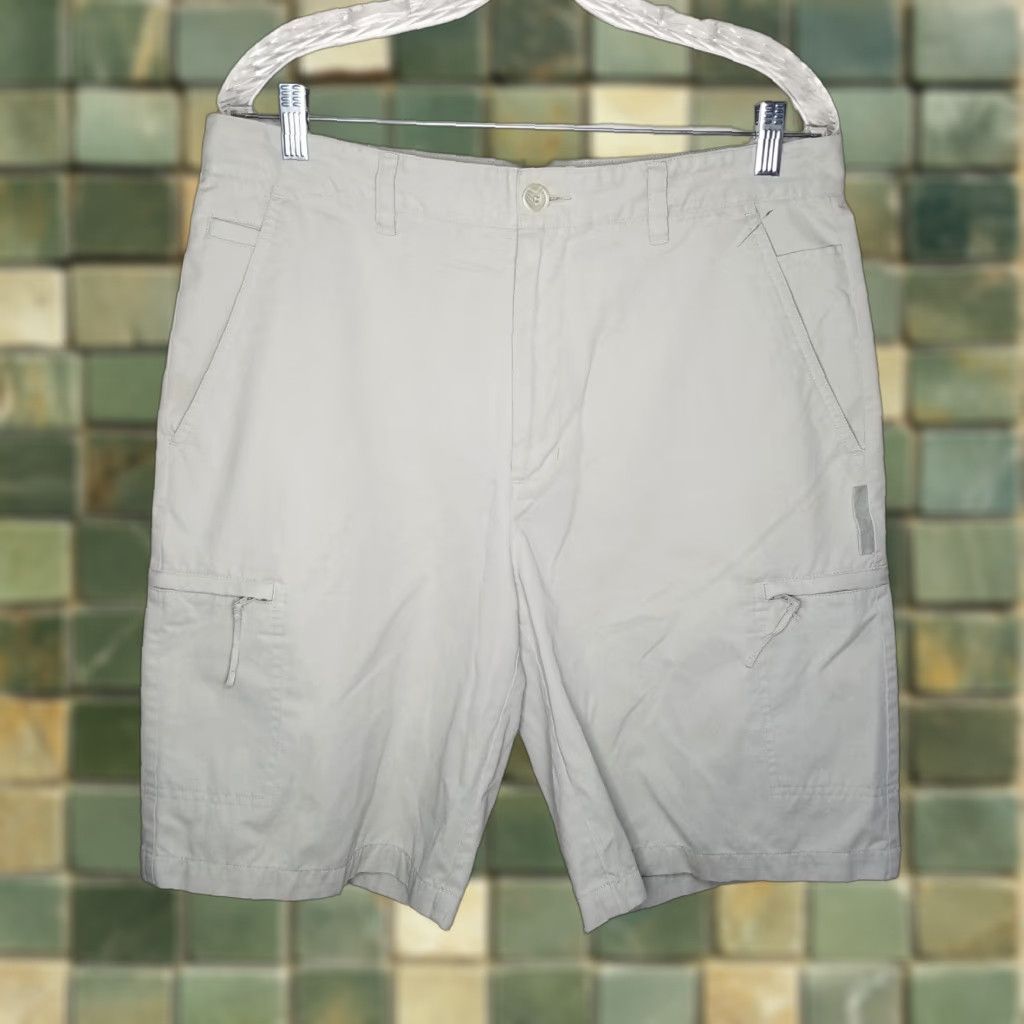Tasso Elba Tasso Elba Golf Mens Beige Cargo Shorts Size 34 Size US 34 / EU 50 - 1 Thumbnail
