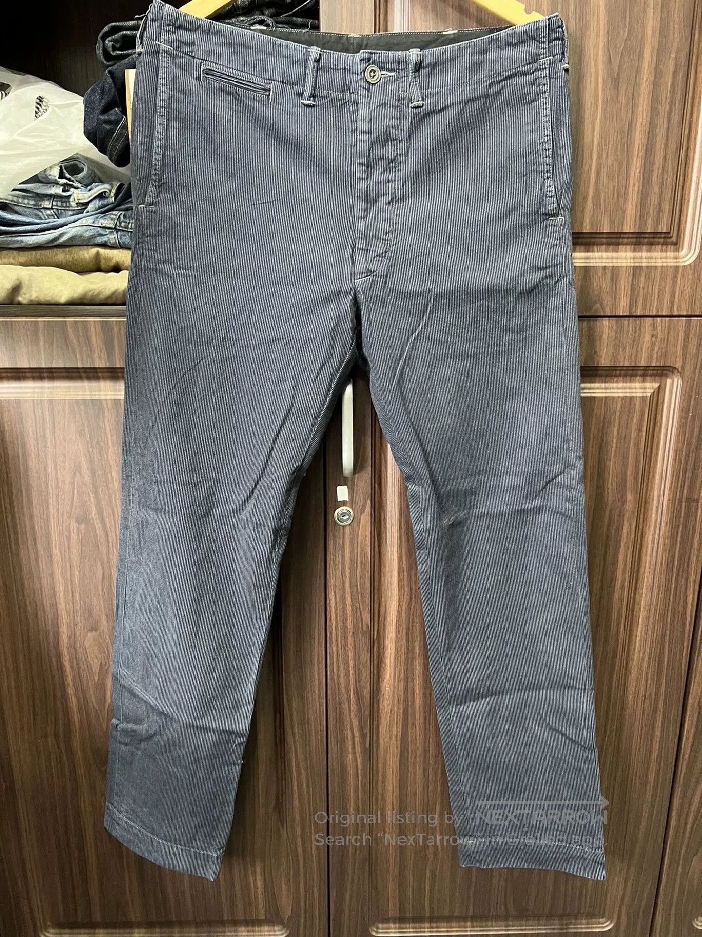 RRL Ralph Lauren RRL Blue Dyed Military Pants Wabash. Size US 32 / EU 48 - 1 Thumbnail