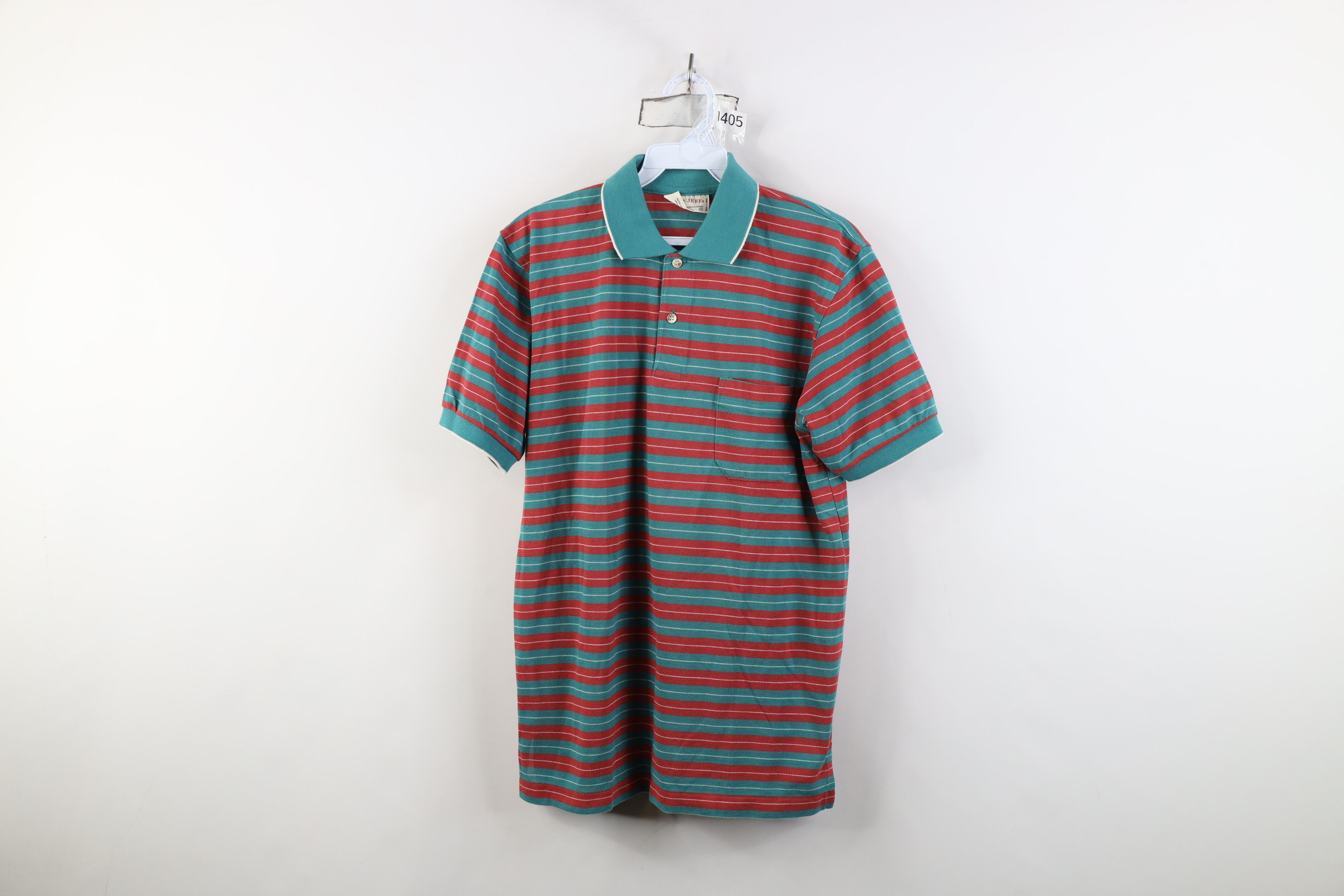 Vintage Vintage 70s Streetwear Block Knit Golf Polo Shirt Japan Size US M / EU 48-50 / 2 - 1 Thumbnail