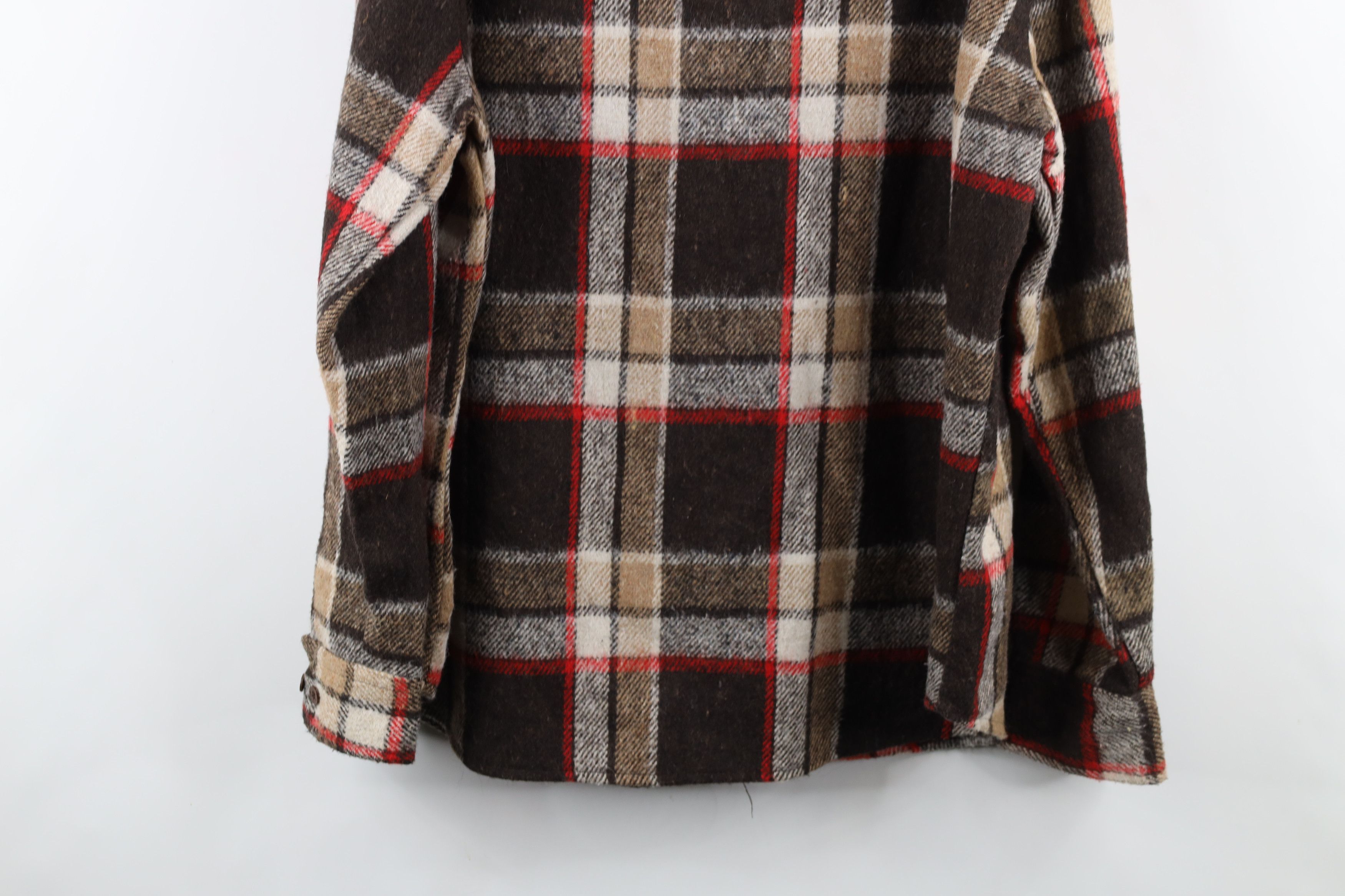 Vintage Vintage 70s 80s Streetwear CPO Shirt Jacket Jac Shirt Plaid Size US L / EU 52-54 / 3 - 14 Thumbnail