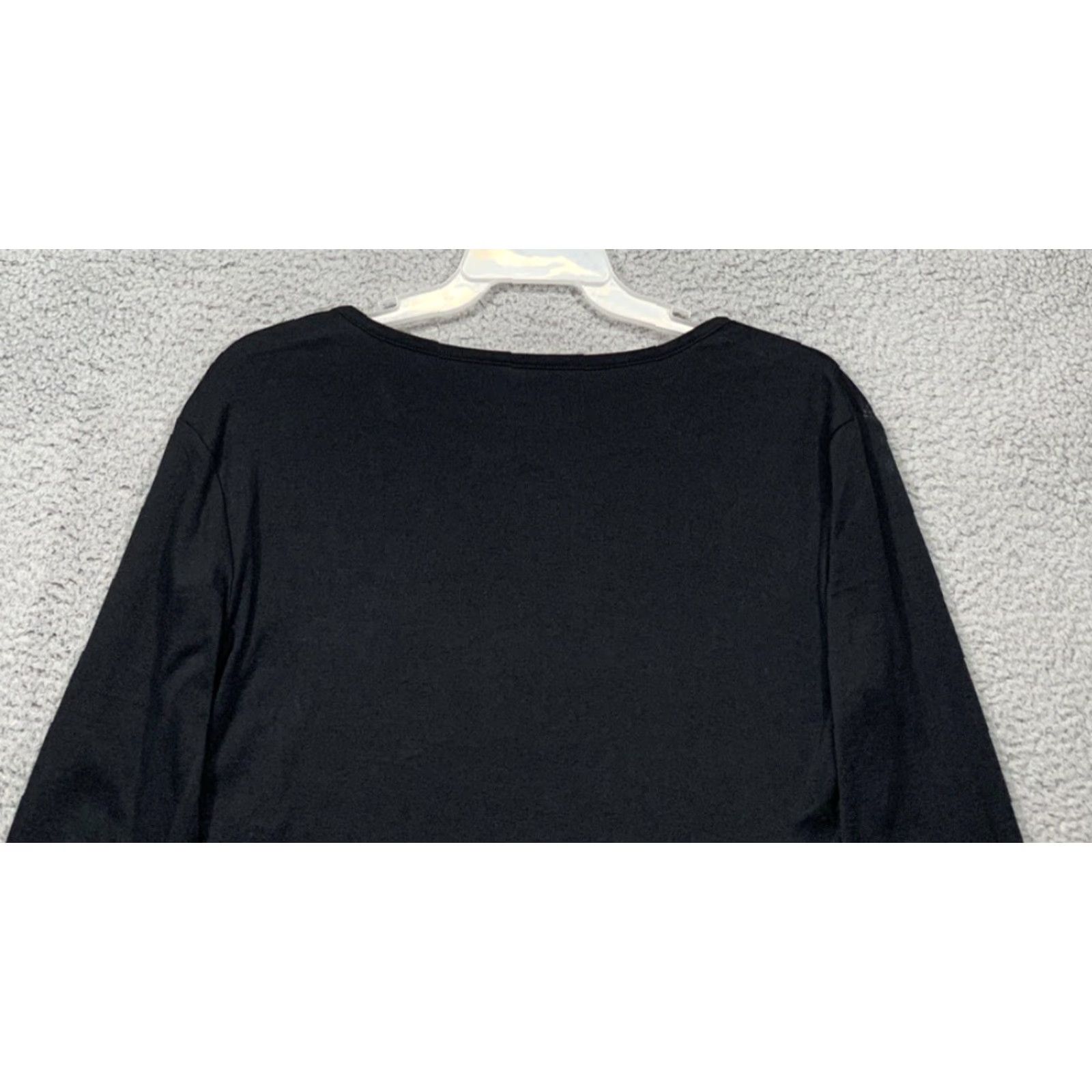 Vintage Dreamwave Women’s Long Sleeve Tee Pullover L Black Graphic Christmas Shirt Womens Regular Fit Size L Size L / US 10 / IT 46 - 5 Thumbnail