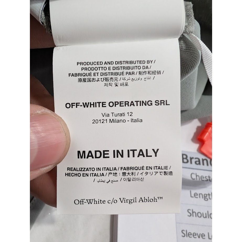 Off-White o1rshd1 MLB-Miami Marlin Cheese Shirt in Grey/Black/Blue Size US M / EU 48-50 / 2 - 19 Thumbnail