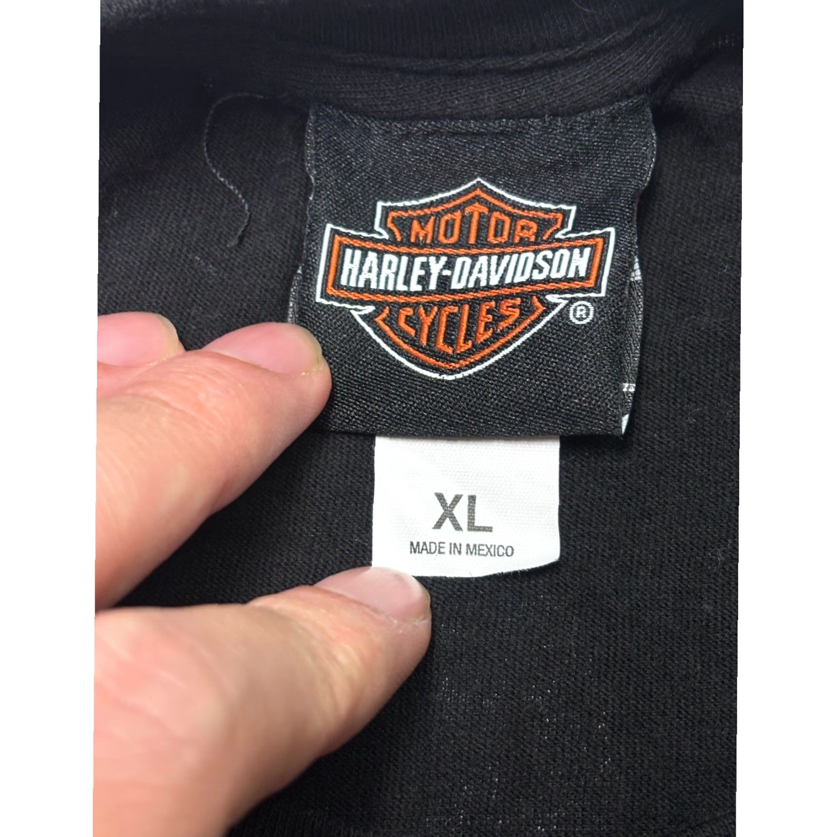 Harley Davidson Harley Davidson T-Shirt Orlando Florida Mens XL Black Graphic Print Crew Neck Short Sleeve, Logo, Ring Spun, 2000s Vintage? No, Regular? No Size US XL / EU 56 / 4 - 2 Thumbnail