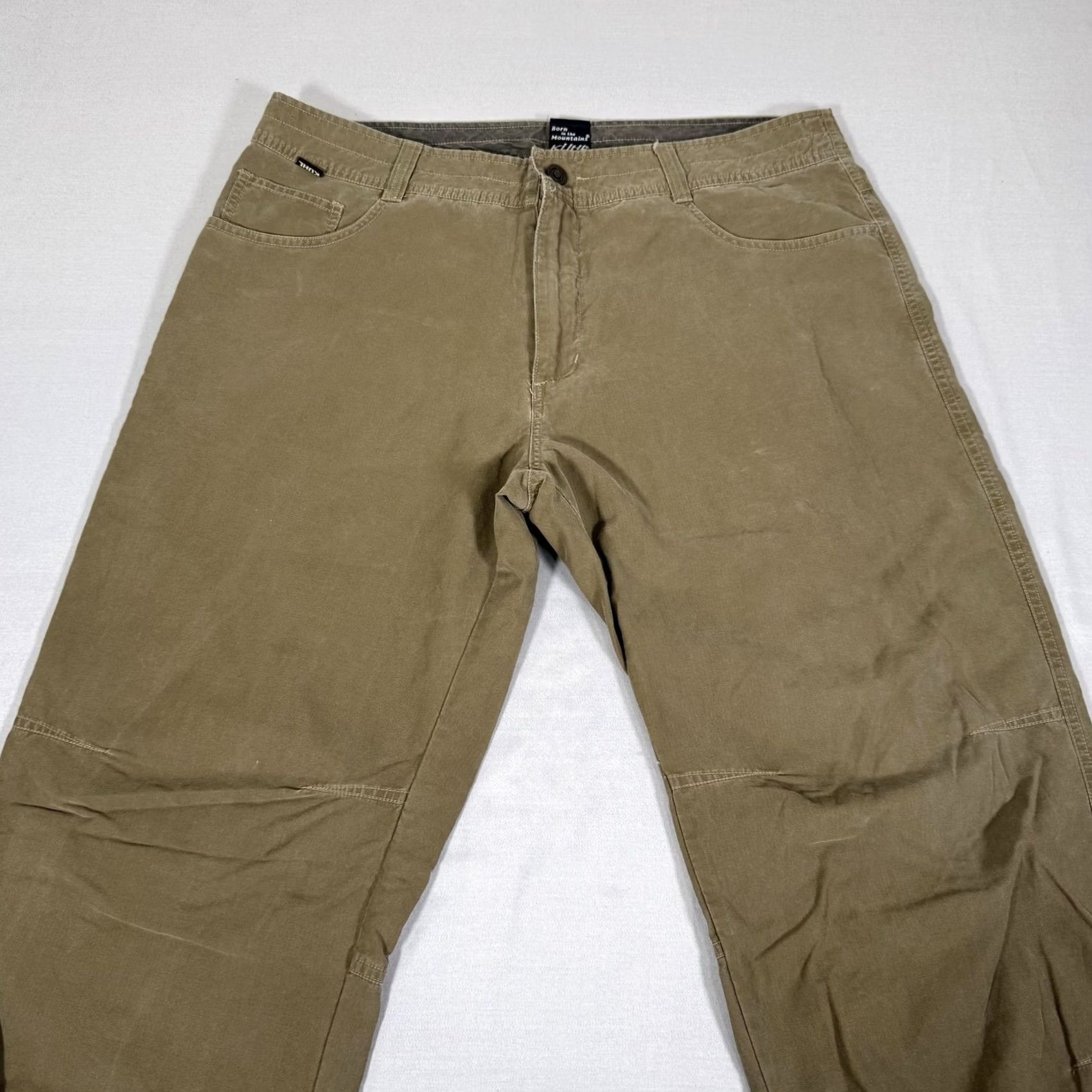 Vintage Kuhl Revolvr Pants Mens 36x32 Brown Straight Fit Lightweight Outdoor Hiking Zipper Fly Cargo Pocket Casual Travel Size US 36 / EU 52 - 2 Thumbnail