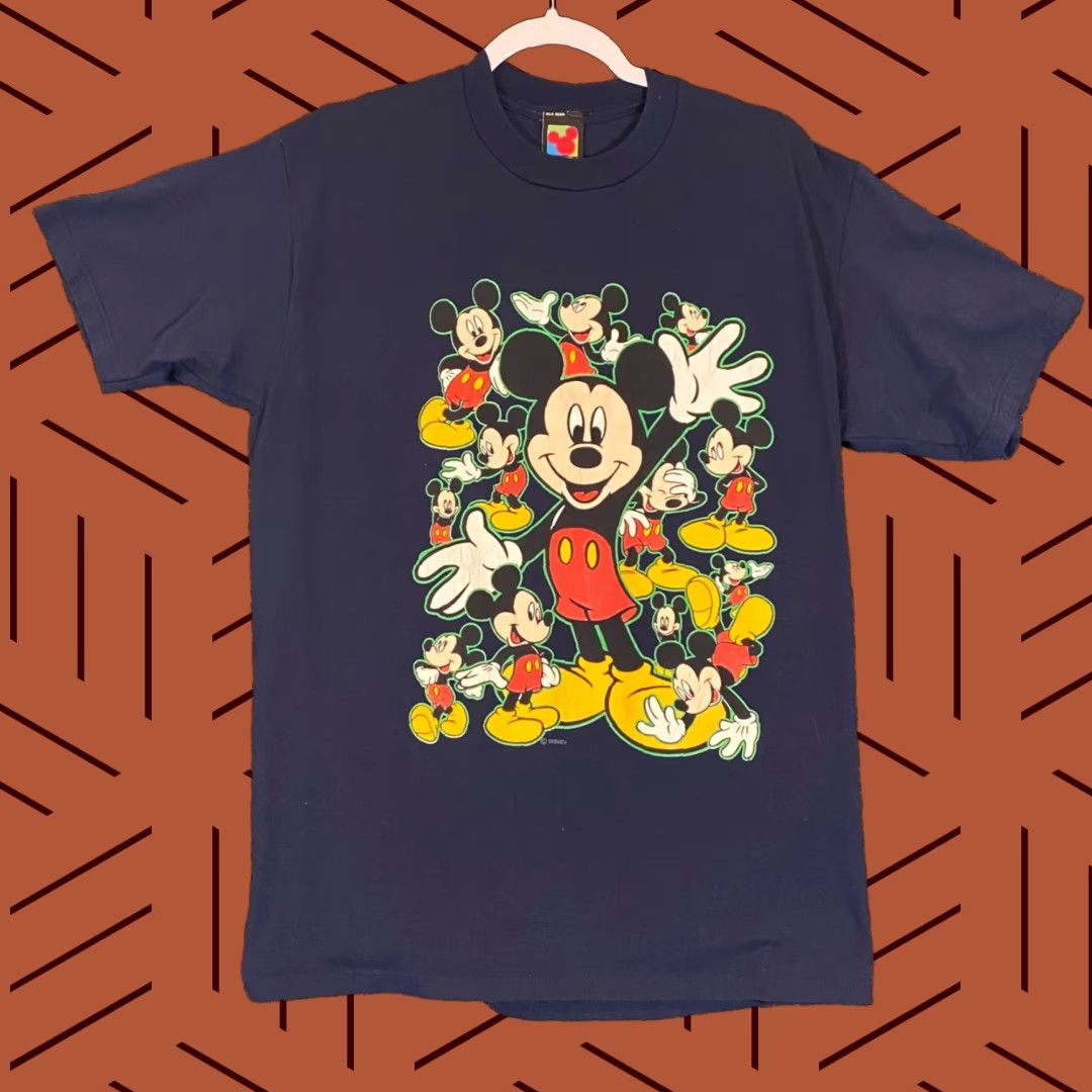 Mickey Unlimited VINTAGE Mickey Unlimited Shirt Mens L Navy Blue Tee Short Sleeve Mouse Large T-Shirt Logo Graphic Print Canvas? Size US L / EU 52-54 / 3 - 1 Thumbnail