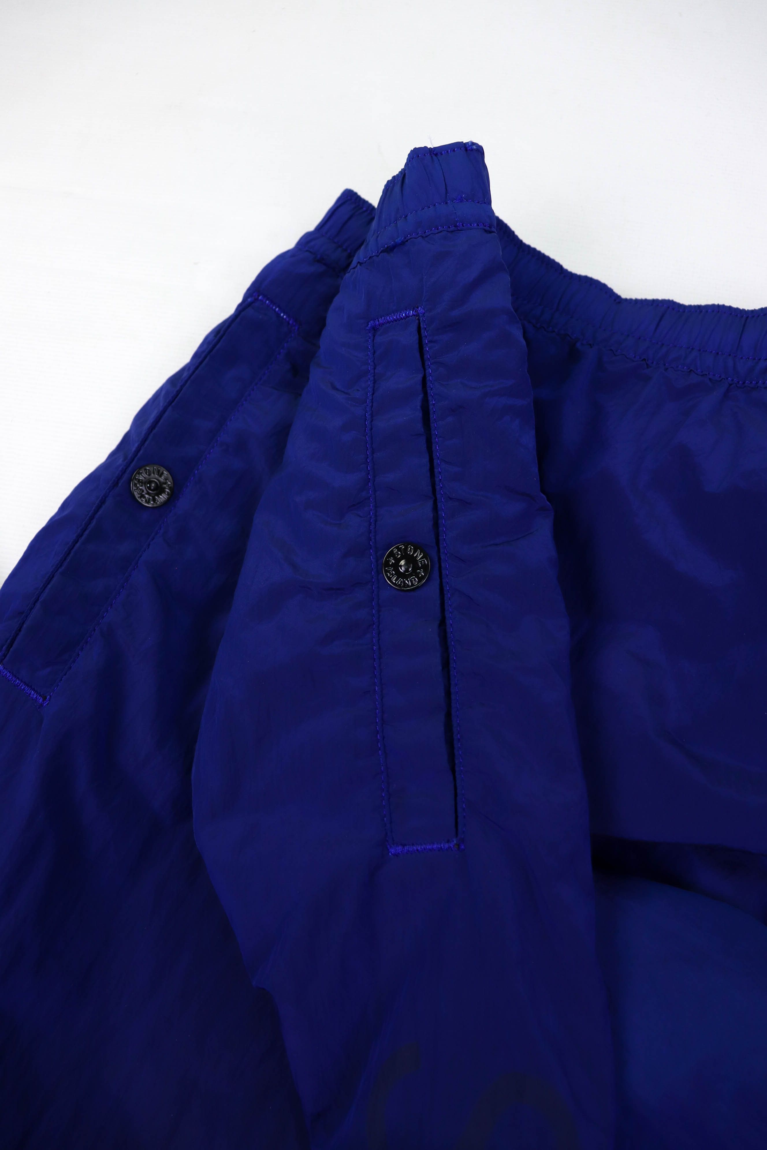 Stone Island × Supreme Stone Island x Supreme Shimmer Blue Nylon Metal Track Pants Size US 36 / EU 52 - 9 Thumbnail