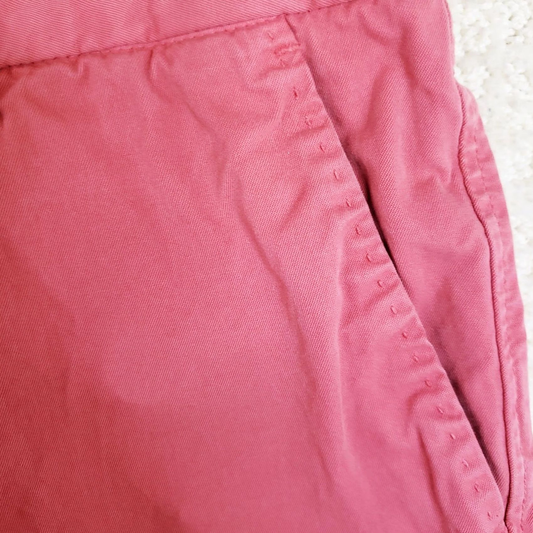 J.McLaughlin J. McLaughlin Shorts Mens 36 Nantucket Red Pink Golf Beach Resort Chino Flat Front Zip Pockets Classic Regular Cotton 10 In Inseam Size US 36 / EU 52 - 6 Thumbnail