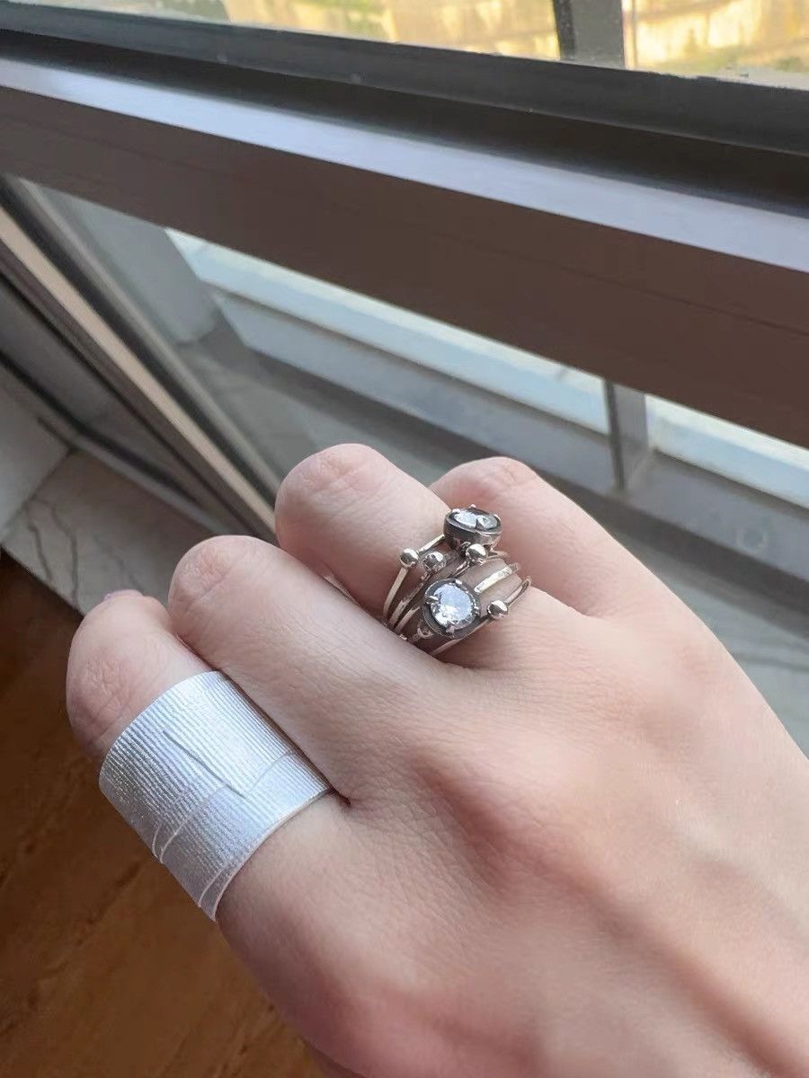 Other Vintage Silver Bandage-Style Ring – Size 7 Size ONE SIZE - 3 Thumbnail