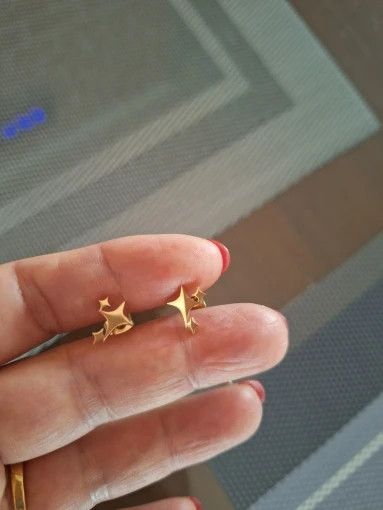 Jewelry Glittering Stud Earrings Charm Stainless Earring Gift Size ONE SIZE - 2 Thumbnail