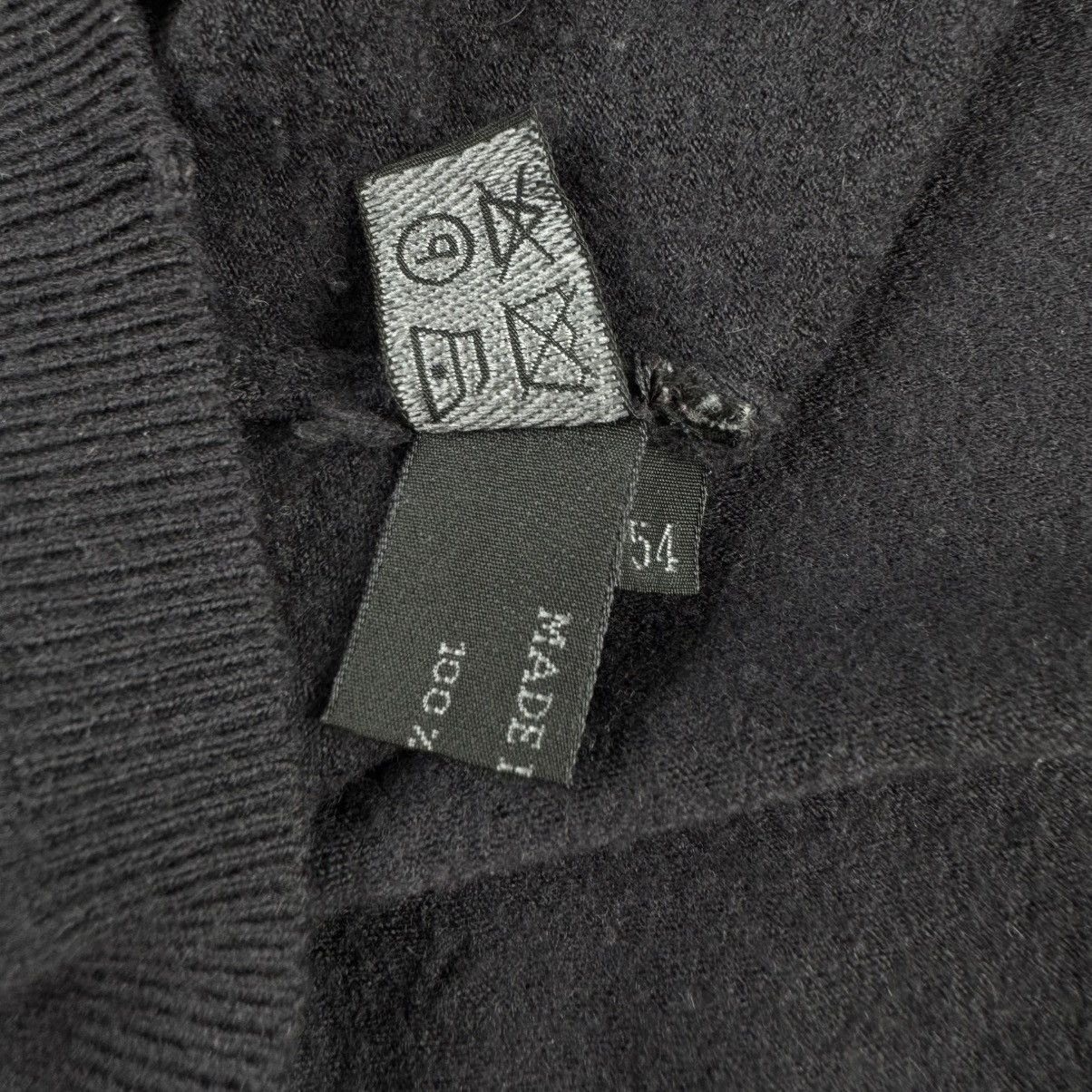 Prada Prada 1990's Dark Gray Wool Knit V-Neck Pullover Size US L / EU 52-54 / 3 - 7 Thumbnail