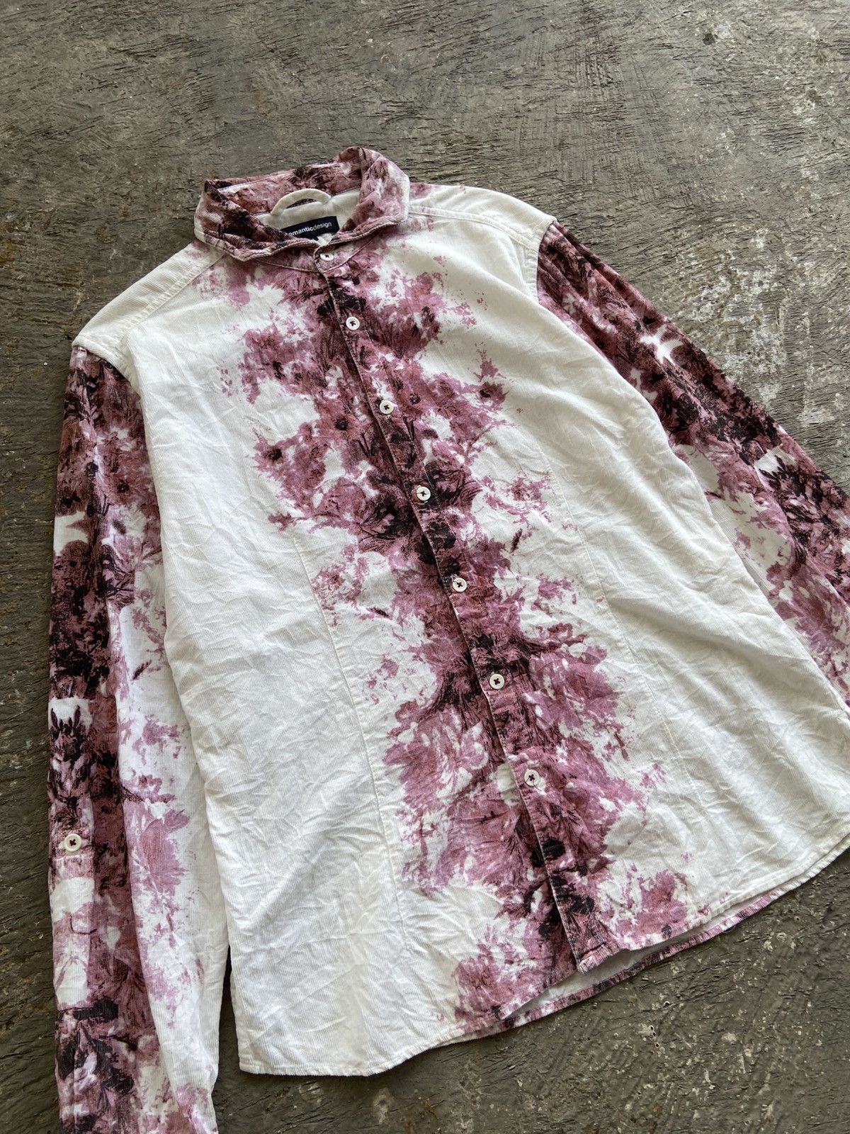 semanticdesign 2000s Semanticdesign - Harajuku Style Corduroy Button Shirt Size US M / EU 48-50 / 2 - 2 Thumbnail