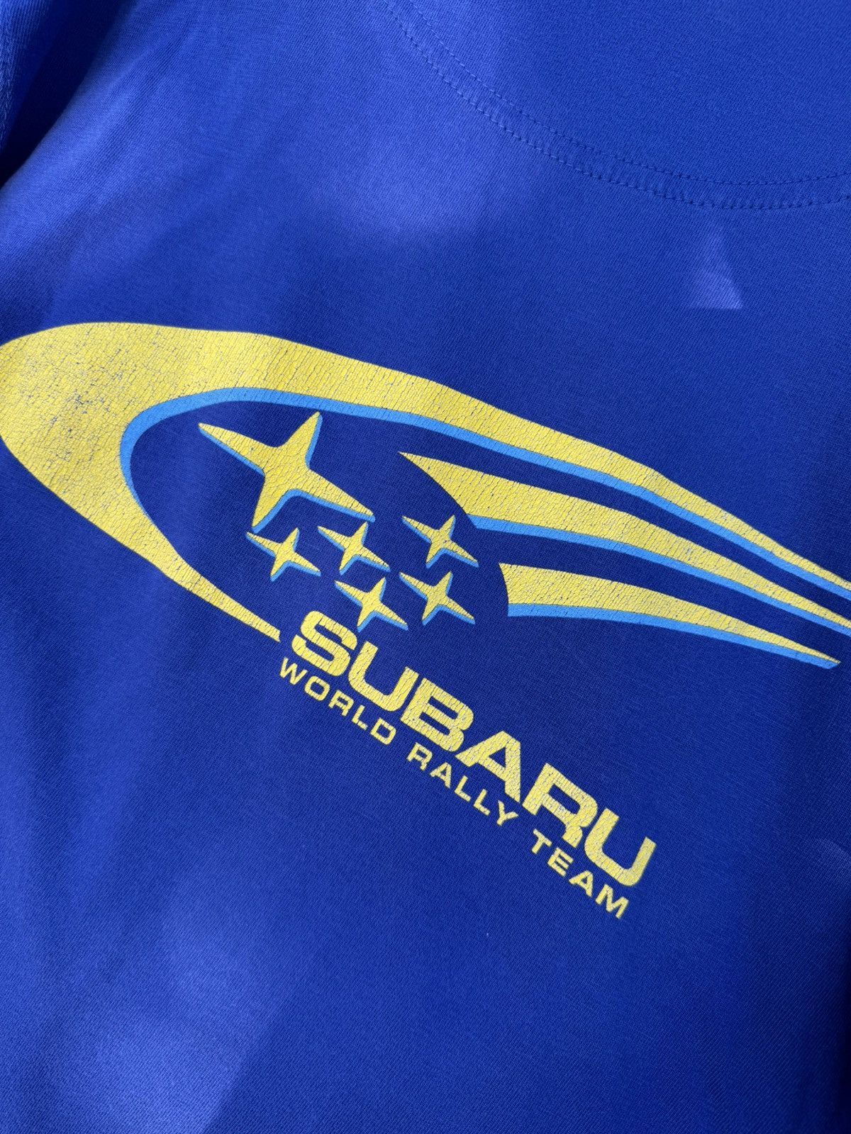 Formula 1 90s SUBARU PIRELLI MOTORSPORT BLUE RACING TSHIRT VINTAGE Size US M / EU 48-50 / 2 - 12 Thumbnail