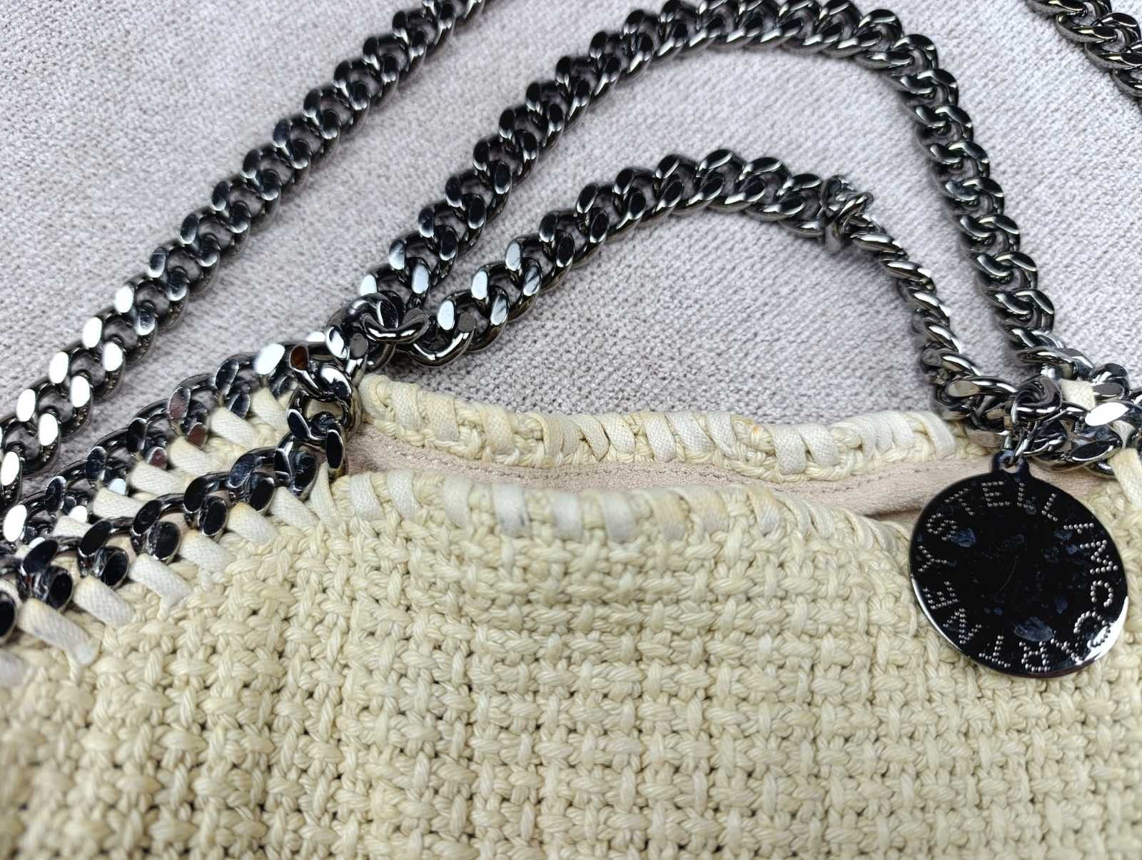 Stella McCartney STELLA MCCARTNEY FALABELLA COTTON TOTE BEIGE Size ONE SIZE - 11 Thumbnail