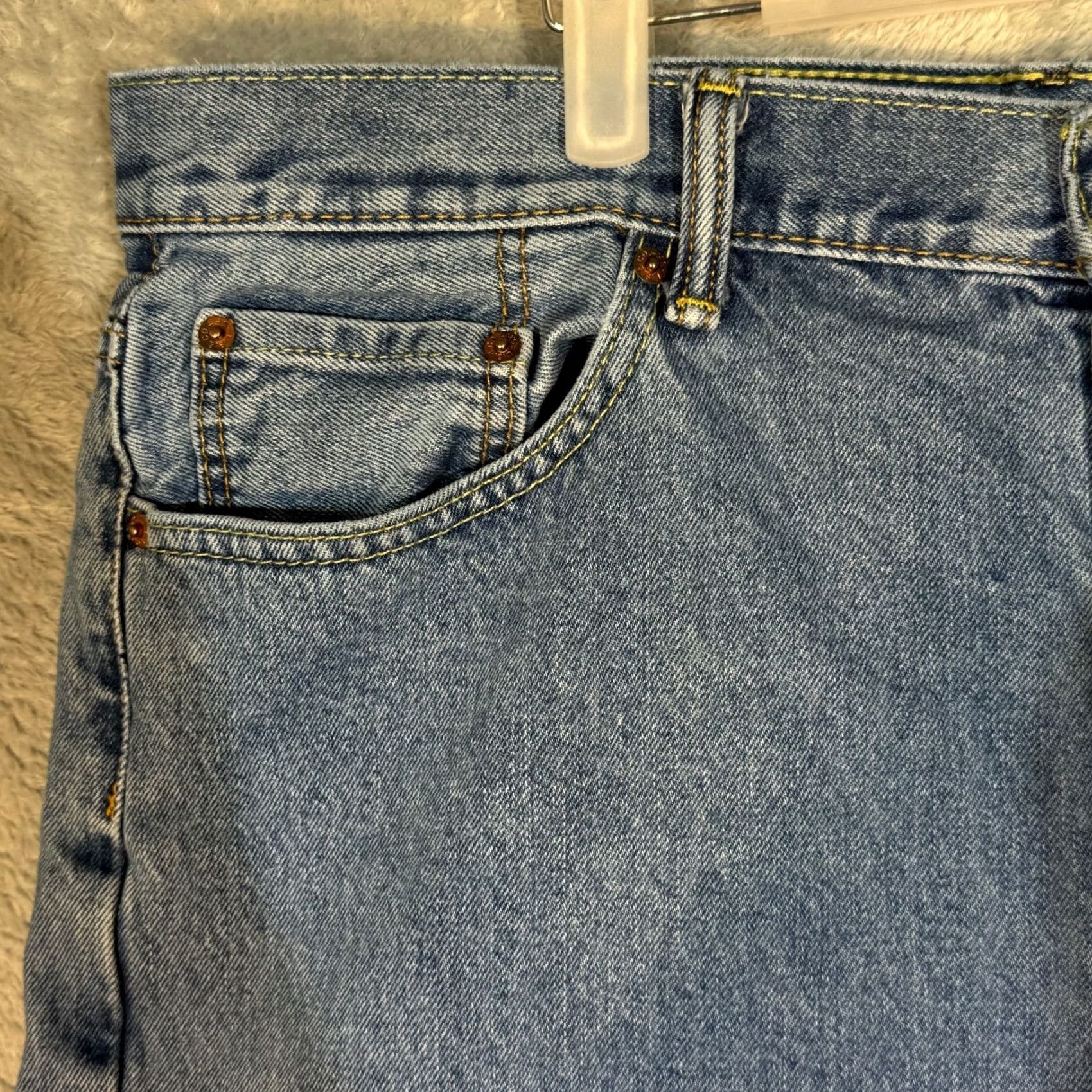 Levi's Levi’s 550 Jeans Men’s 40x32 Blue Denim Relaxed Fit Mid-Rise Straight Leg Shirt? Size US 40 / EU 56 - 3 Thumbnail
