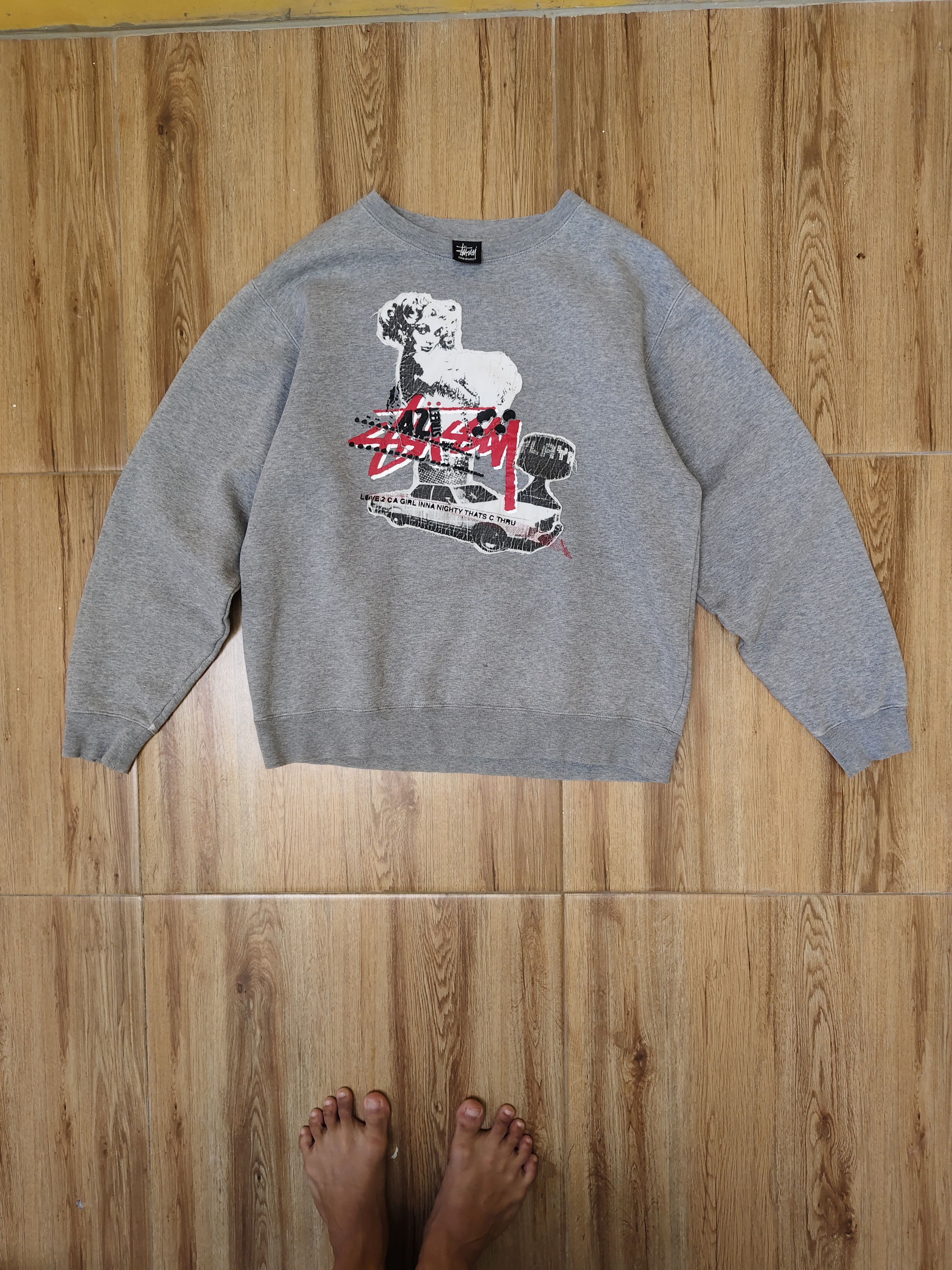 Stussy Vintage Early 00's Crewneck Stussy Marilyn Monroe Size US M / EU 48-50 / 2 - 1 Thumbnail