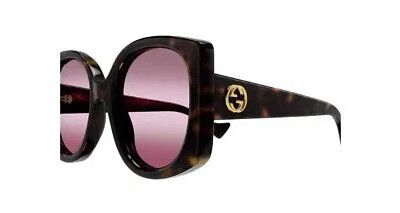 Gucci NEW GUCCI GG1257S-003 Havana Red Size ONE SIZE - 3 Thumbnail