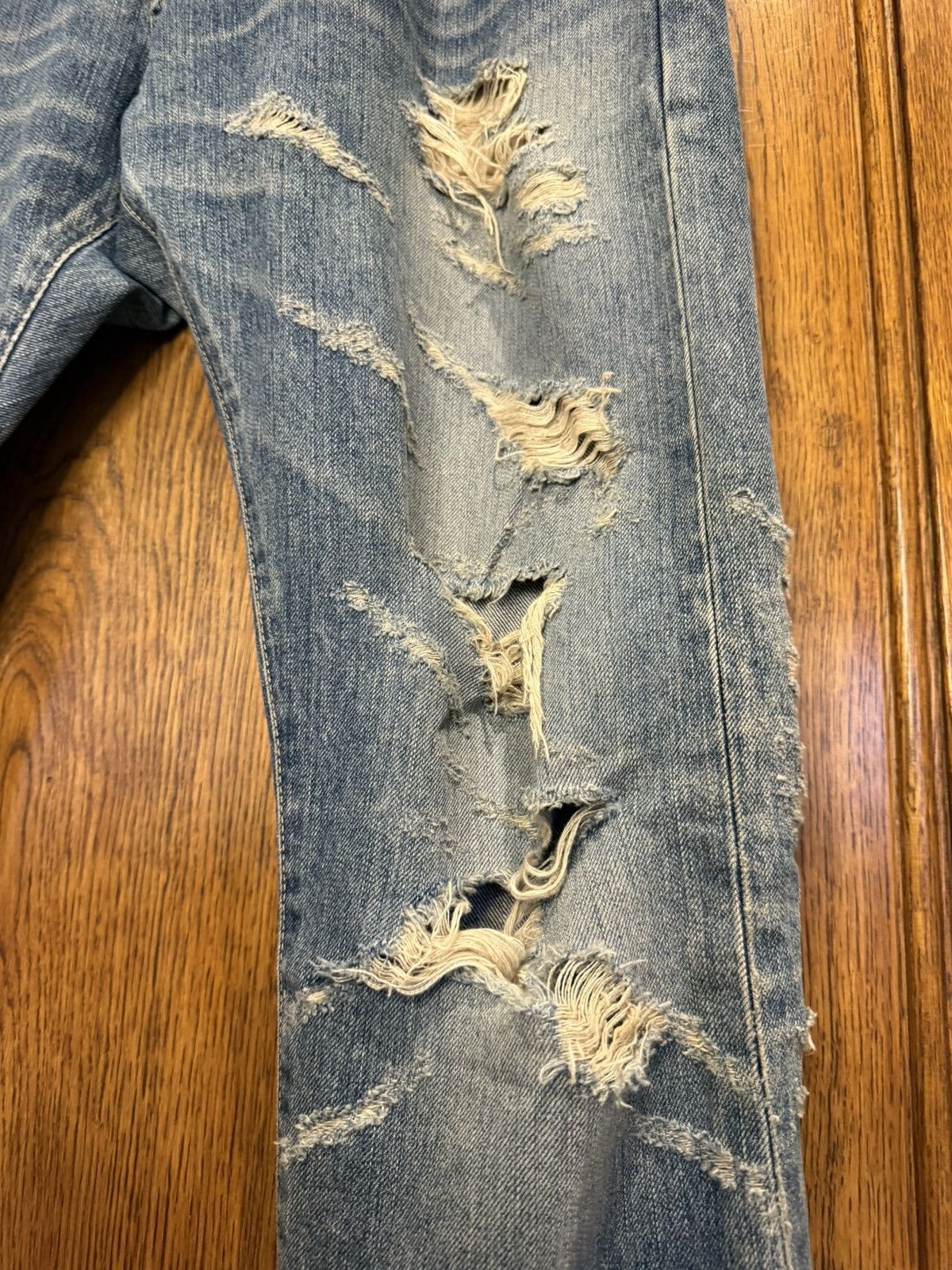 Saint Laurent Paris FW13 Holy Grail Saint Laurent crash Hedi jeans 36 skinny d02 Size US 36 / EU 52 - 16 Thumbnail
