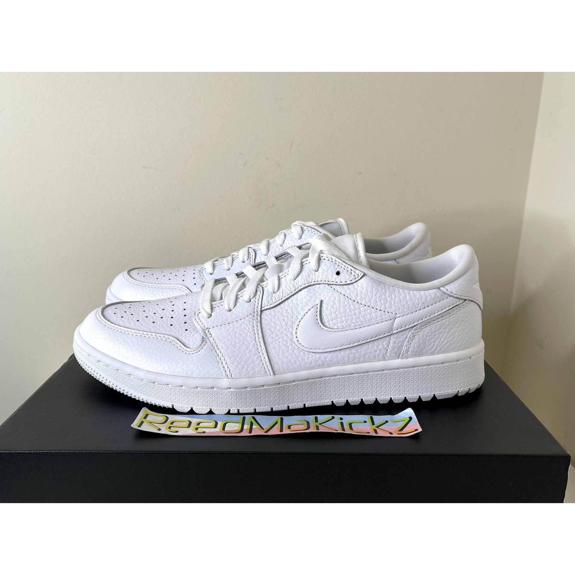 Jordan Brand Jordan 1 Low Golf Spikeless Triple White Mens 14us Size US 14 / EU 47 - 1 Thumbnail