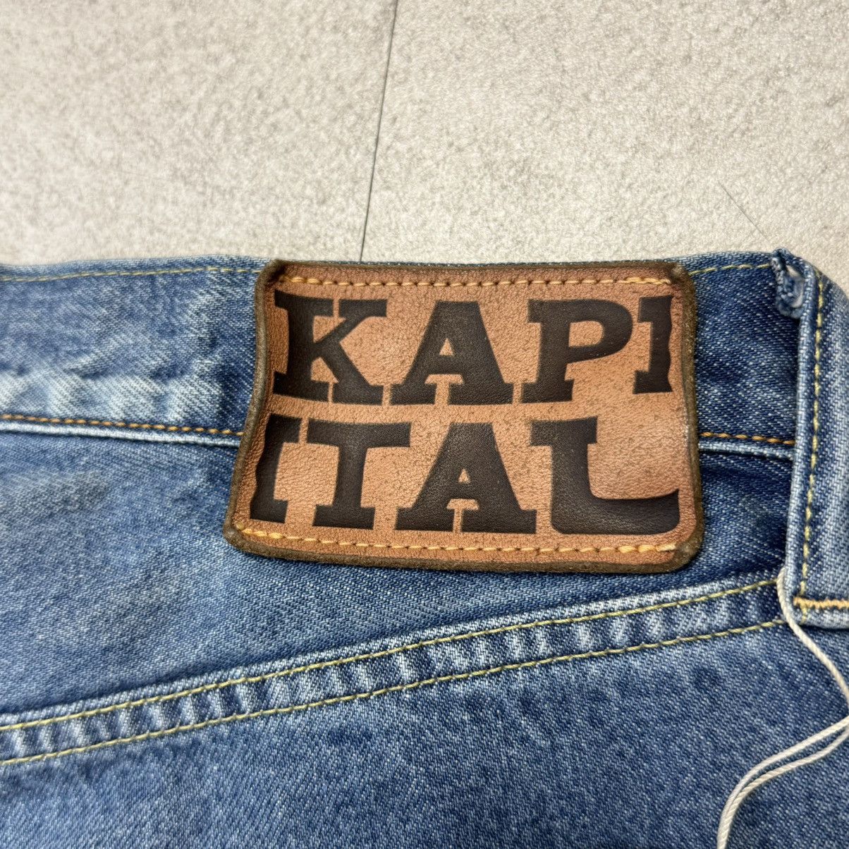 Kapital Kountry Kapital Kountry Bone Denim Shorts Pants Size US 34 / EU 50 - 4 Thumbnail
