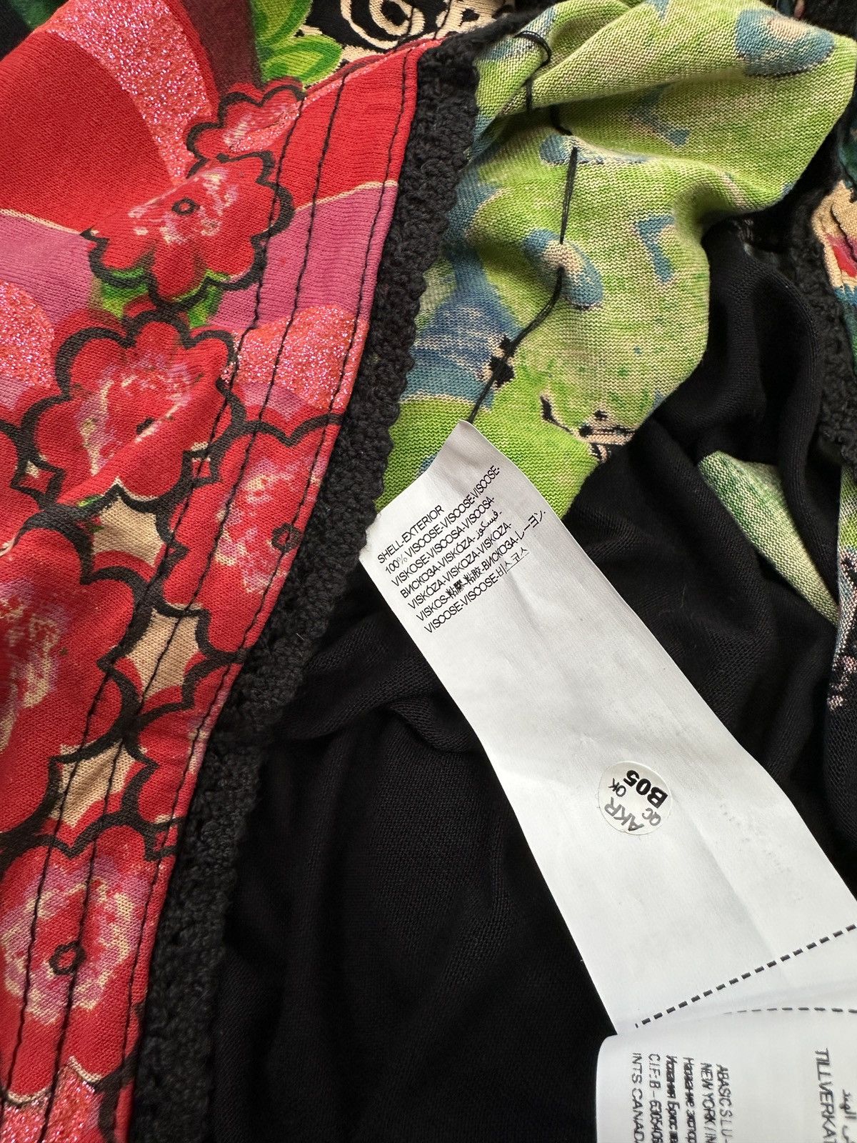 Desigual DESIGUAL Floral Print Long Sleeve Dress 100% Viscose size L Size L / US 10 / IT 46 - 16 Thumbnail