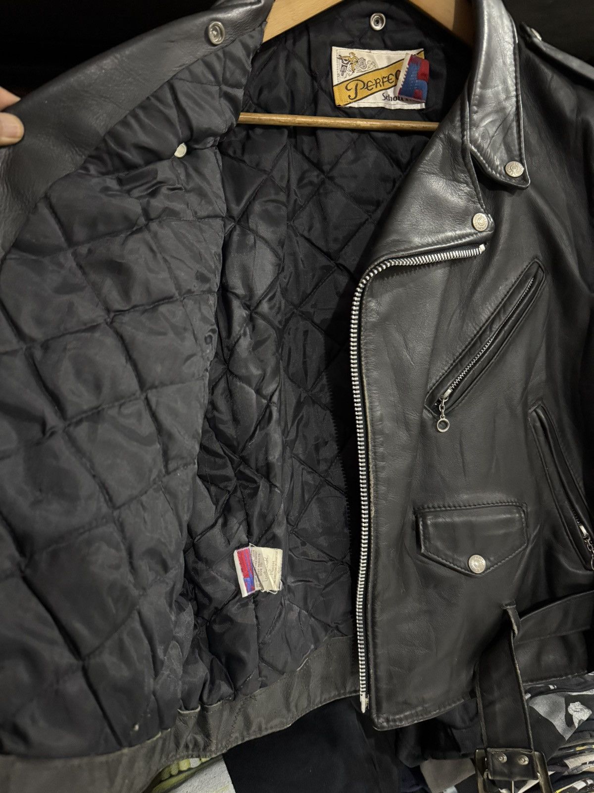 Schott Vintage Schott Perfecto Biker Punk Leather Jacket Size 40 Size US M / EU 48-50 / 2 - 20 Thumbnail