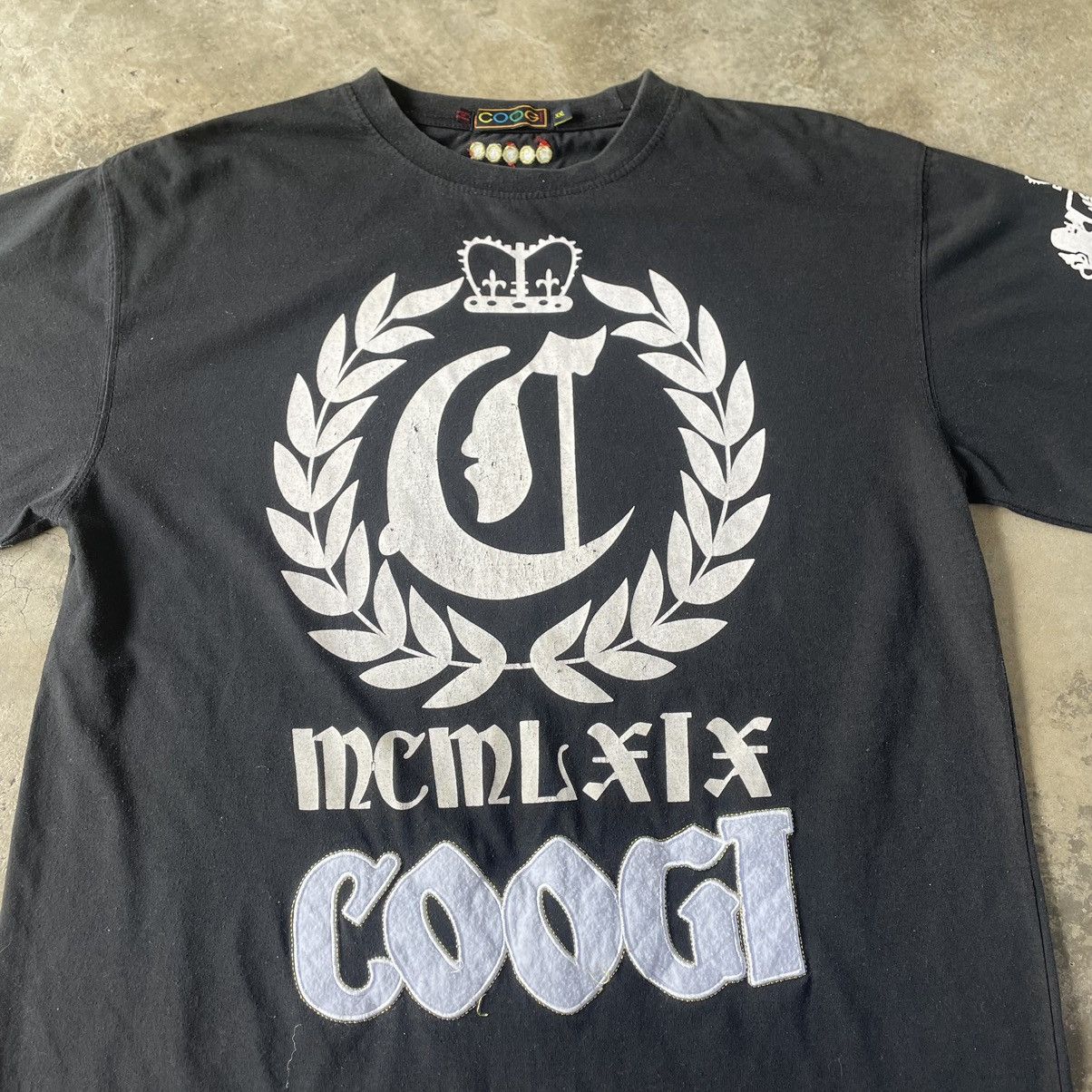 Coogi × Vintage 🔥🔥Vintage COOGI Embroidered Big Logo Spellout Tee Size US L / EU 52-54 / 3 - 2 Thumbnail