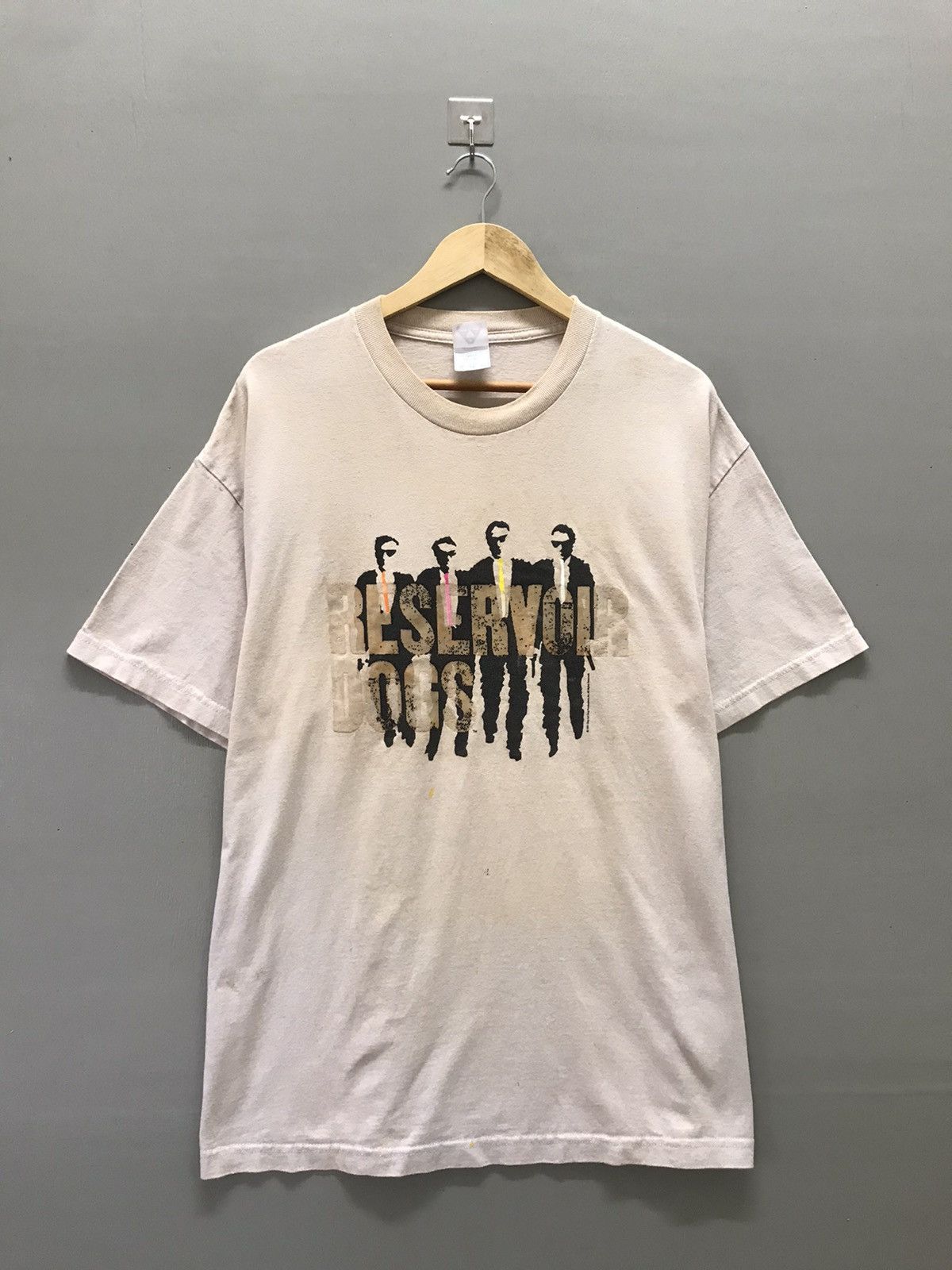 image of Movie x Vintage 90's Reservoir Dogs T-Shirts in Cream, Men's (Size XL)