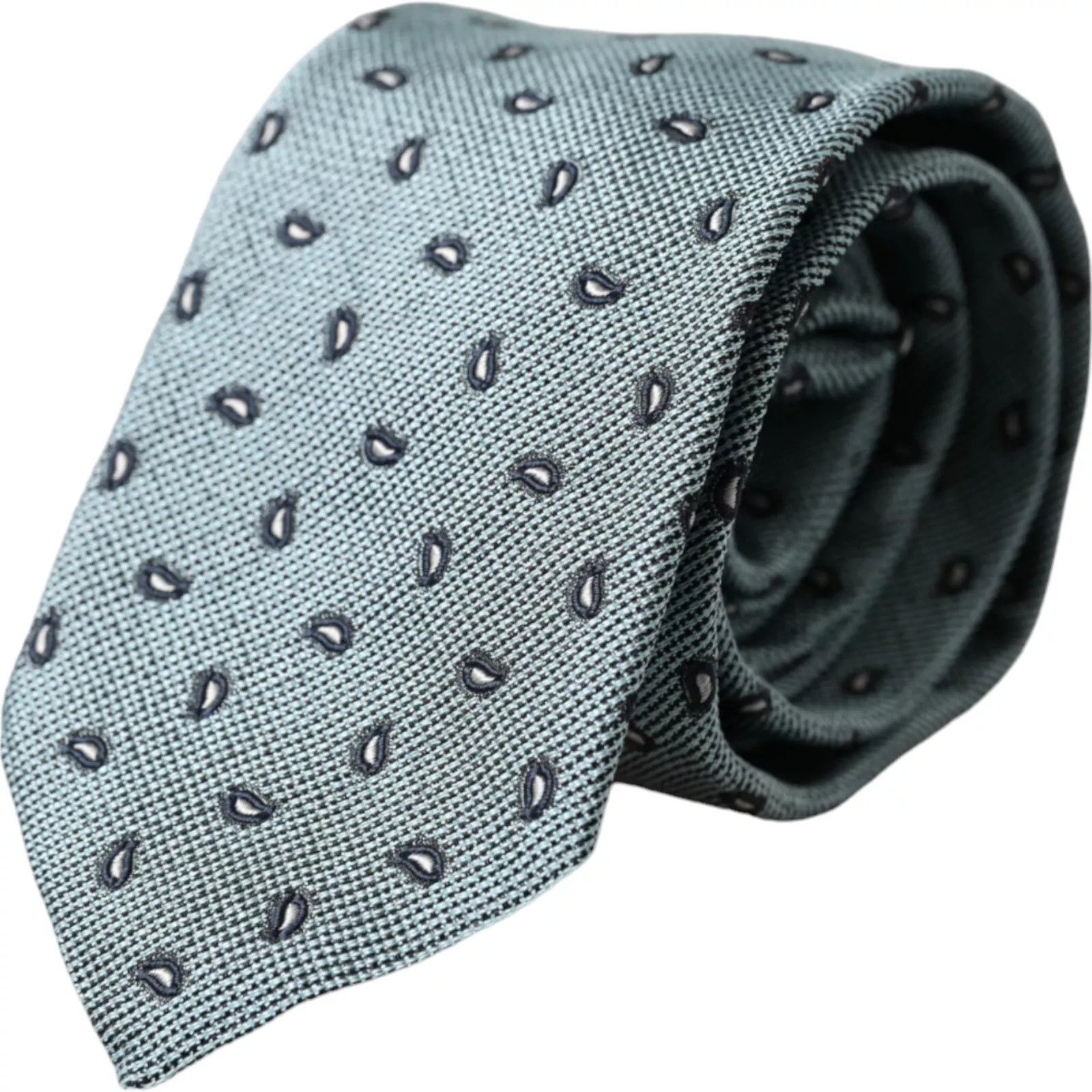 Dolce & Gabbana Green 100% Silk Patterned Adjustable Men Men's Tie Size ONE SIZE - 1 Thumbnail