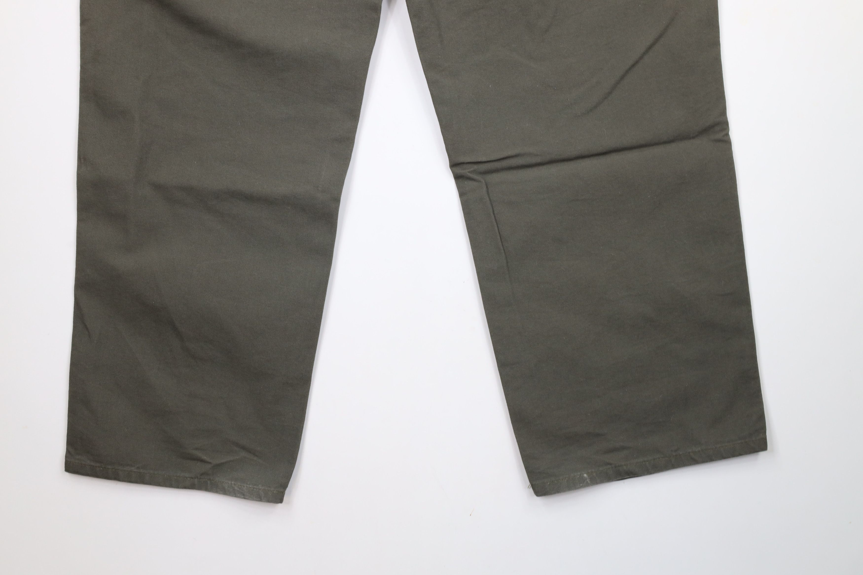 Carhartt × Vintage Vintage Carhartt Wide Leg Original Dungaree Pants Moss Green Size US 42 / EU 58 - 11 Thumbnail