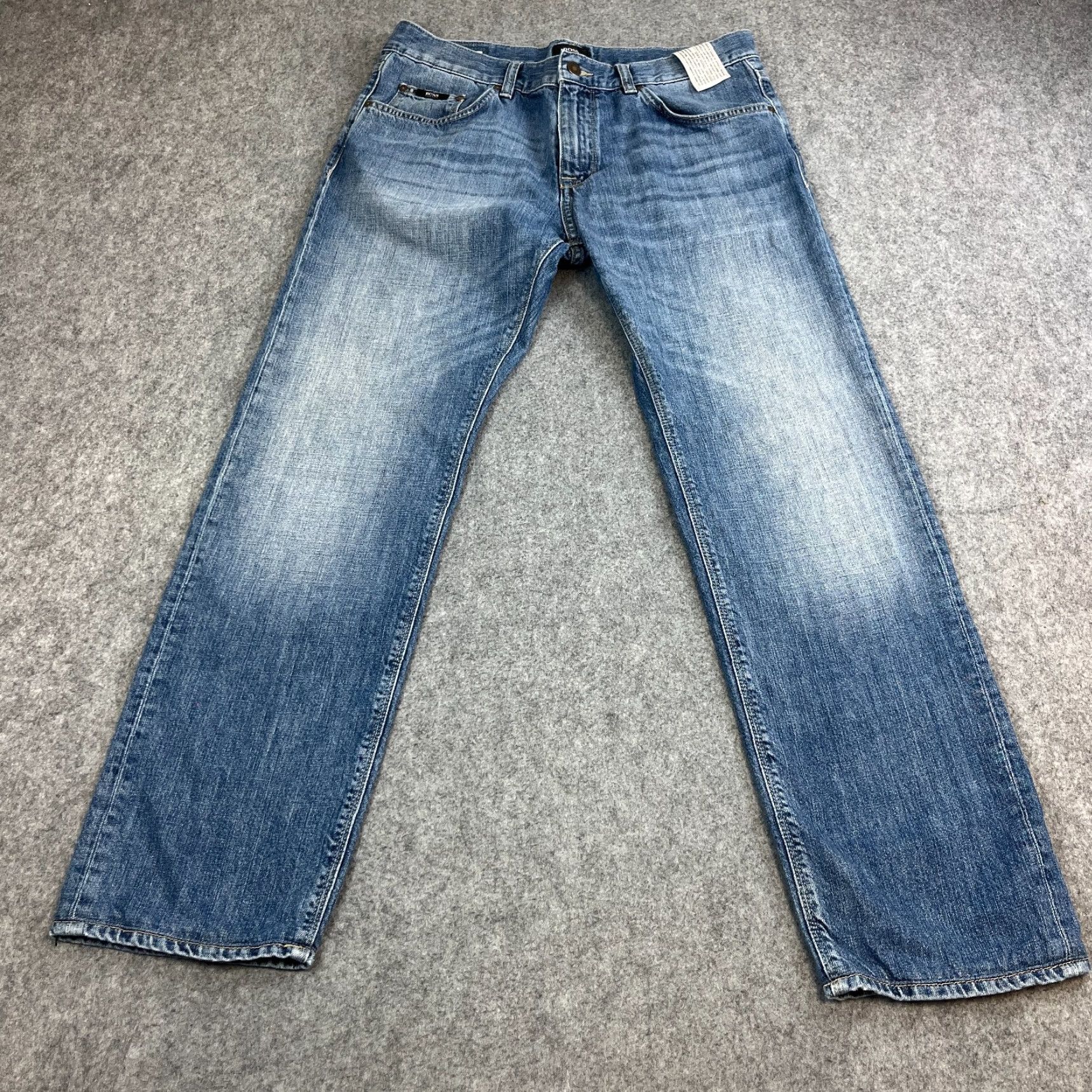 Hugo Boss HUGO BOSS Jeans Regular Tapered 34 32 Mid Blue Cotton Denim 5-Pocket Men Maine Size US 34 / EU 50 - 2 Thumbnail