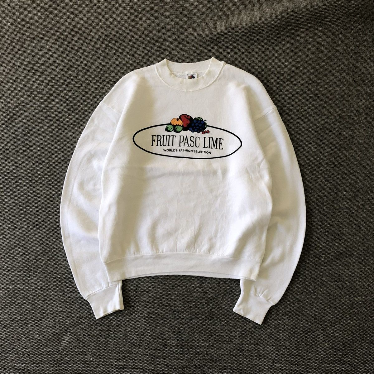 Fruit Of The Loom FOTL Fruit Pasc Lime Vintage Sweatshirt Size US M / EU 48-50 / 2 - 1 Thumbnail
