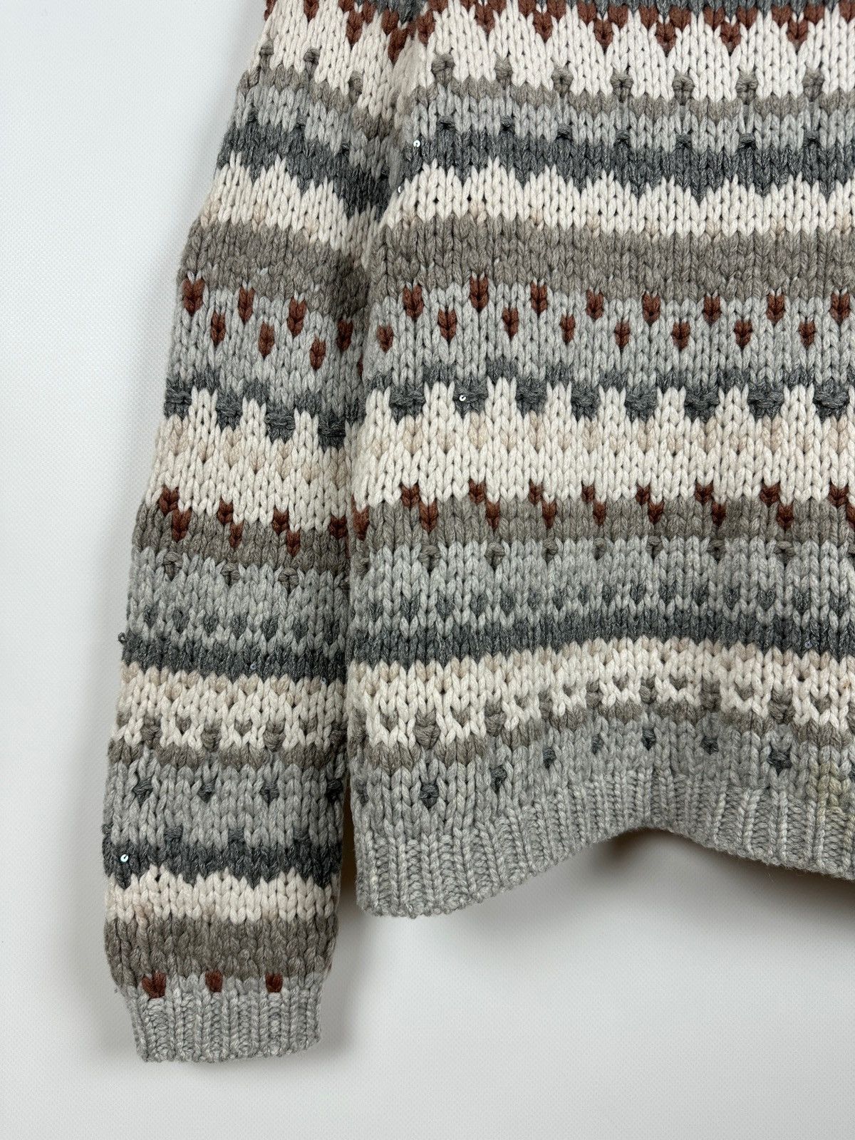 Brunello Cucinelli Cashmere/Silk Cable Knit Sweater