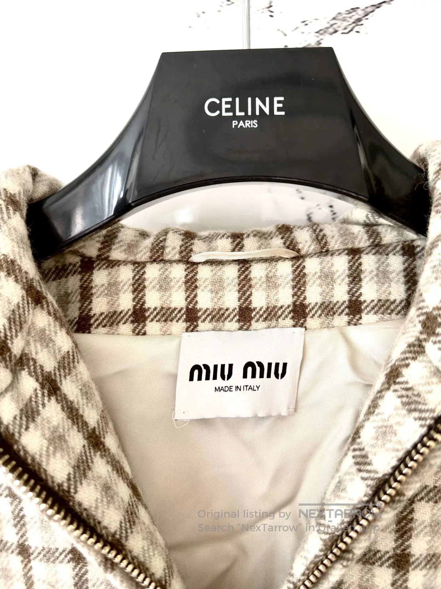 Miu Miu miumiu checked hooded zip. Size US M / EU 48-50 / 2 - 3 Thumbnail