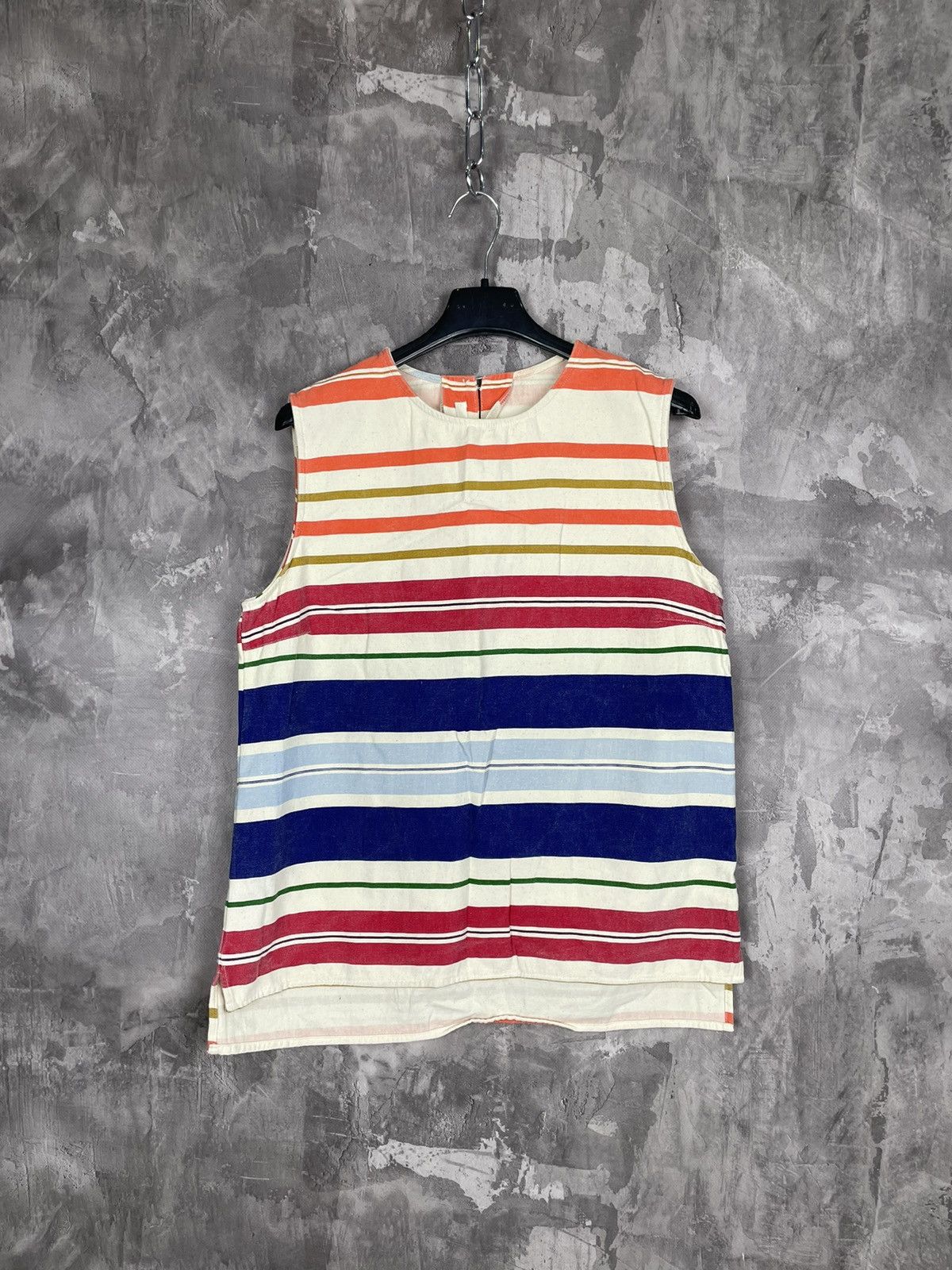 Celine Vintage Celine Luxury Cotton Sleeveless Blouse Size S / US 4 / IT 40 - 1 Thumbnail