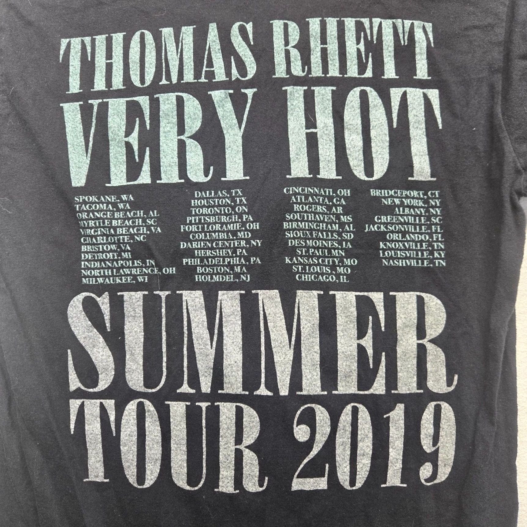 Doublet Thomas Rhett Official Tour Merchandise Summer 2019 Double Sided Premium Concert Tee T-Shirt Adult Medium Size High Quality Music Memorabilia Size US M / EU 48-50 / 2 - 1 Thumbnail
