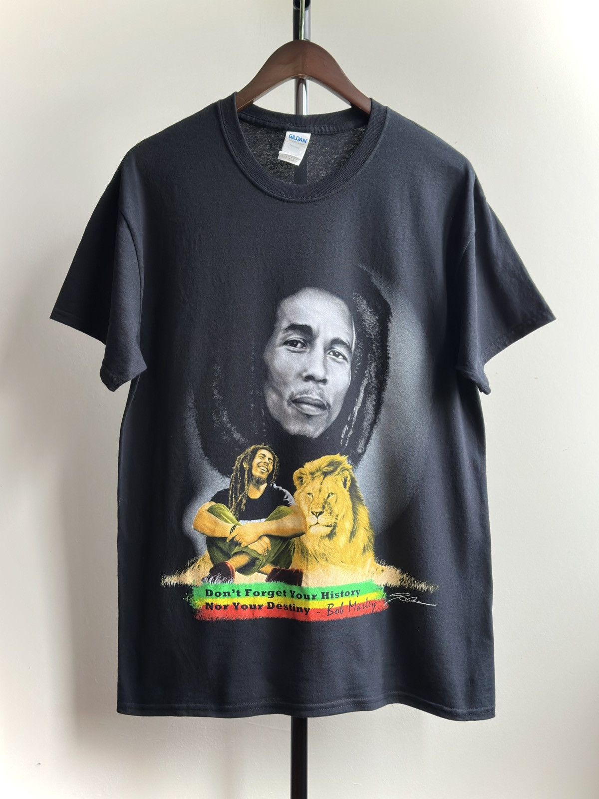 Bob Marley × Rap Tees × Vintage VINTAGE Y2K BOB MARLEY GRAPHIC TEE Size US L / EU 52-54 / 3 - 1 Thumbnail