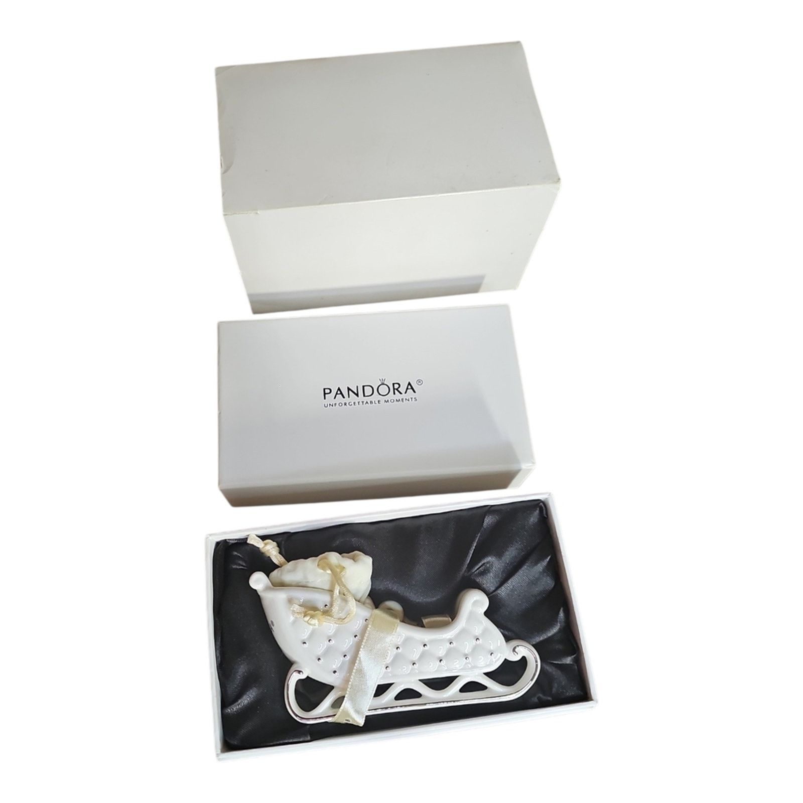 pandora PANDORA "PORCELAIN SLEIGH ORNAMENT" 2014 Size ONE SIZE - 1 Thumbnail