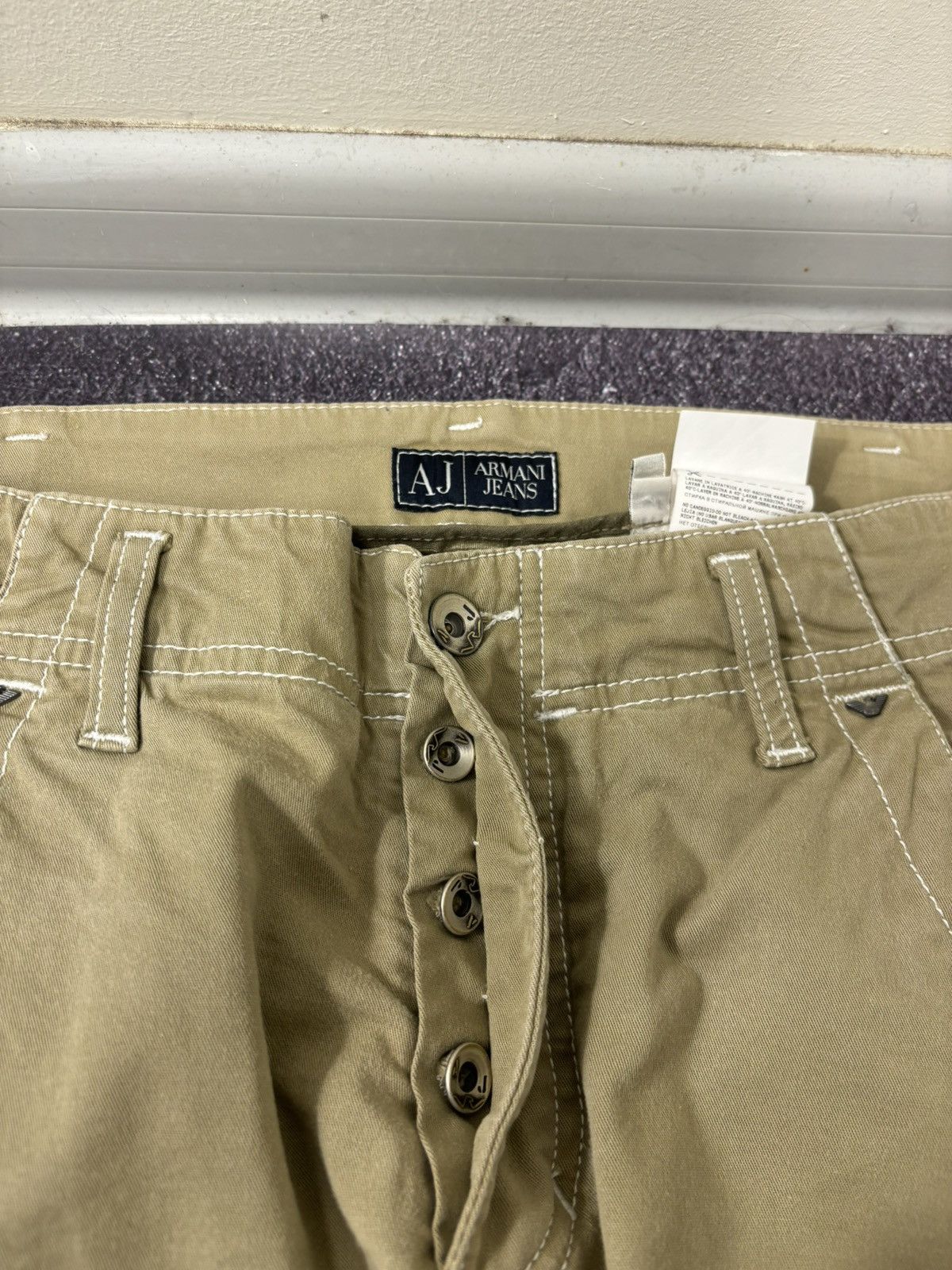 Armani Vintage Armani Jeans Men’s Structured Straight Pants Jeans Size US 32 / EU 48 - 8 Thumbnail