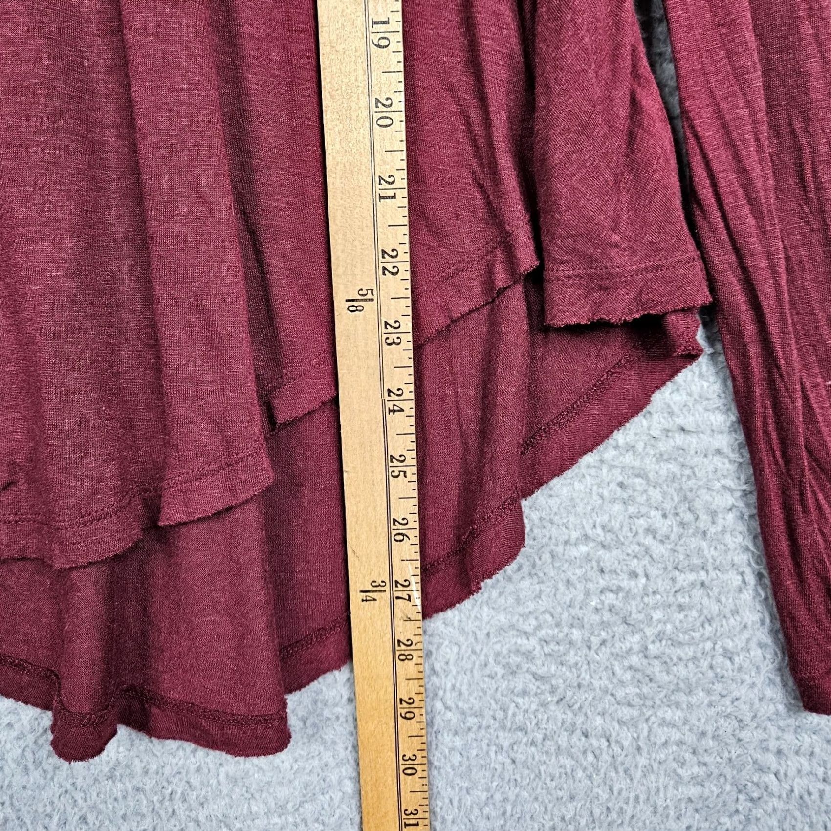 Free People VINTAGE? No. (Skip) New Romantic Free People Women’s Maroon Long Sleeve Top XS Size XS / US 0-2 / IT 36-38 - 2 Thumbnail