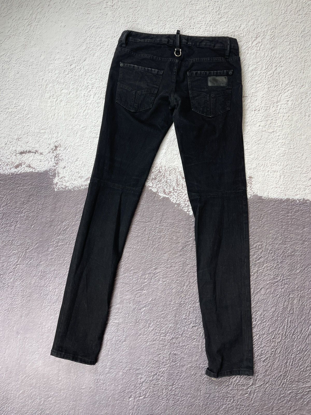 Dsquared2 Dsquared d2 black basic denim jeans pants leg zippers Size 28" / US 6 / IT 42 - 1 Thumbnail